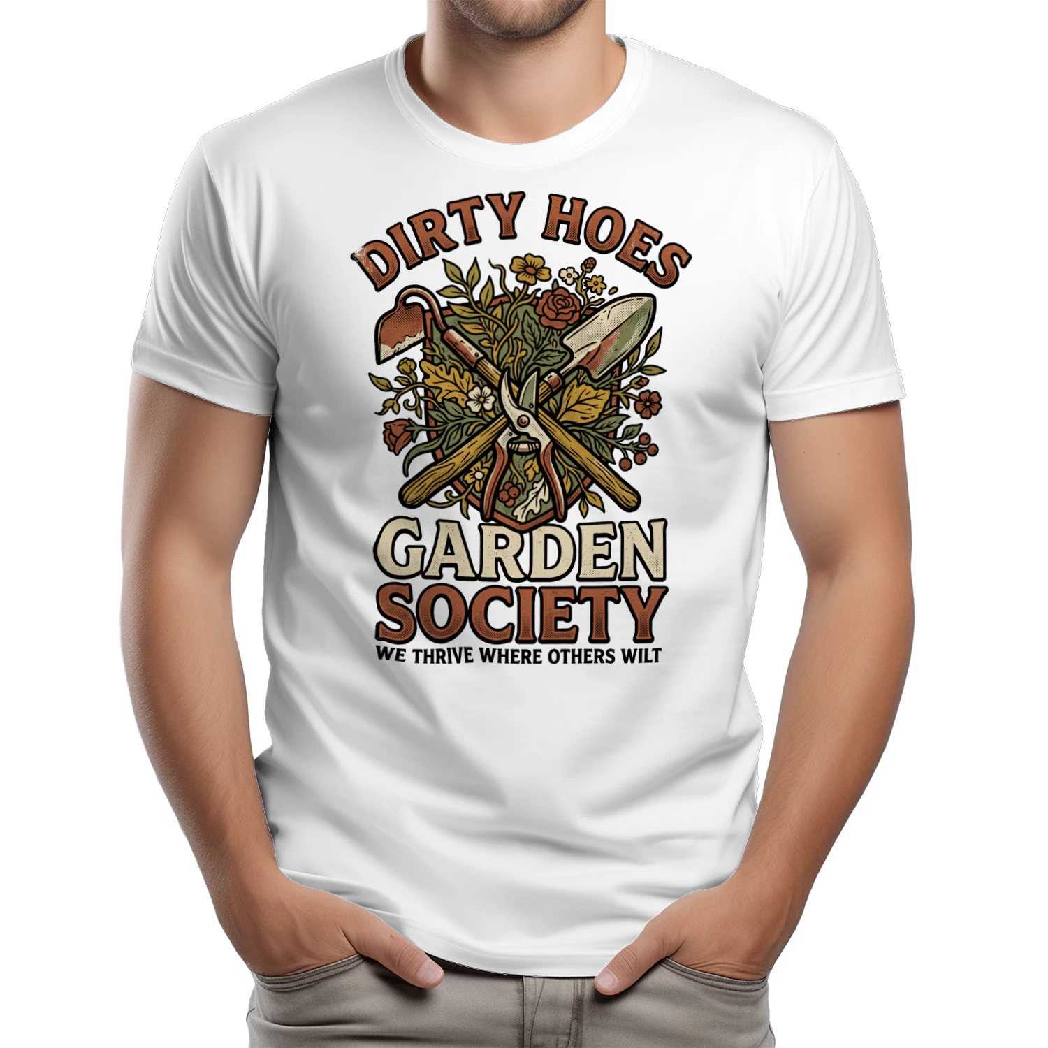 Dirty Hoes Garden Society Gardening Funny