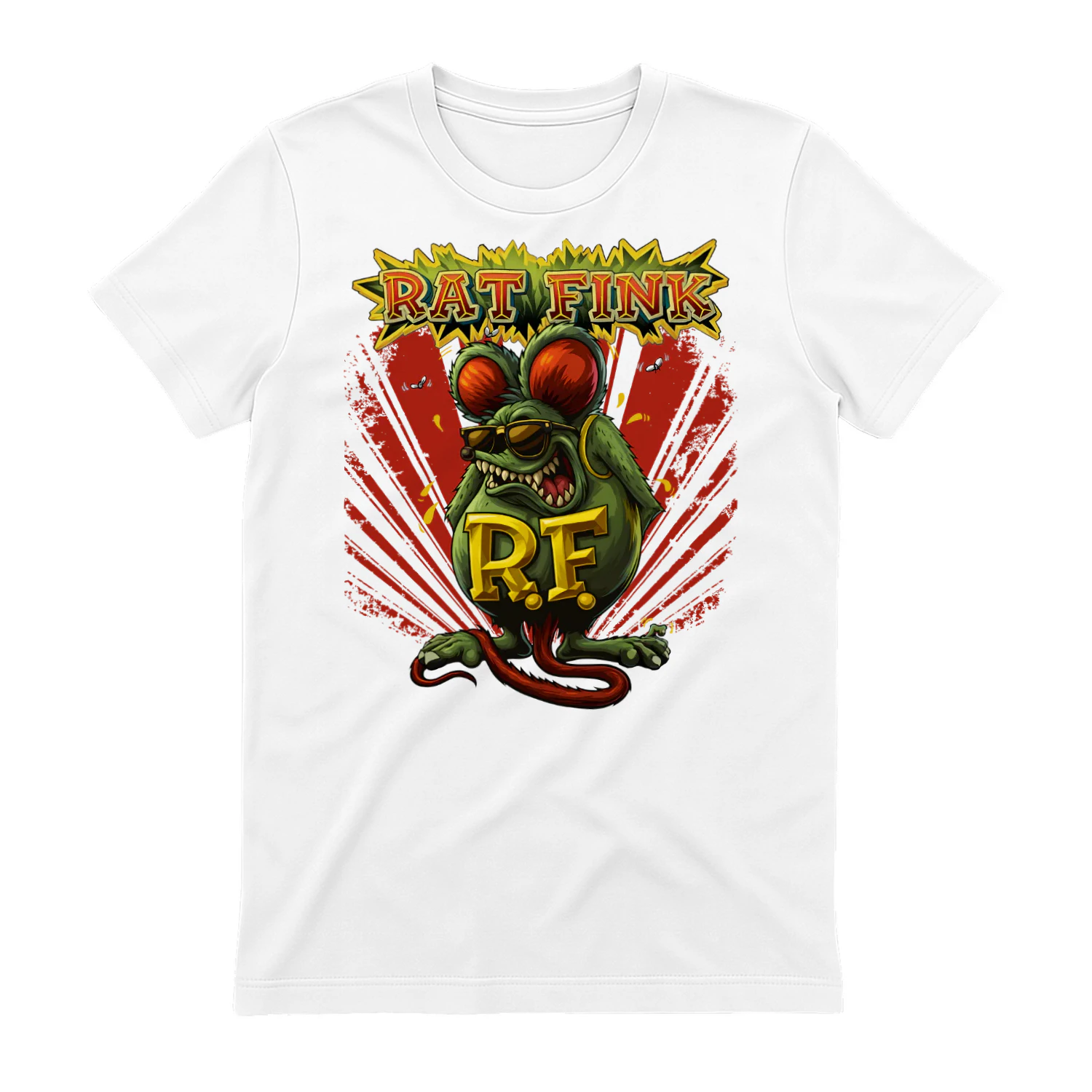 Rat Fink Monster Hot Rod – Vintage Kustom Kulture Cartoon Car Guy Tee Funny Car Art