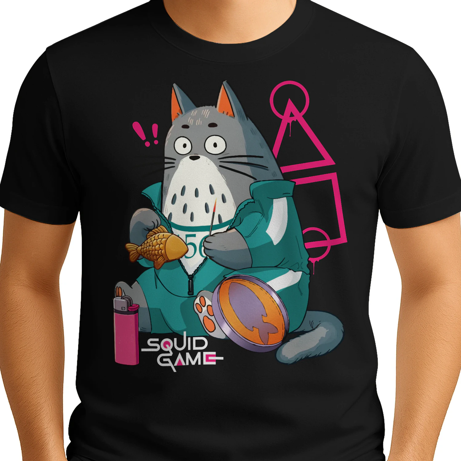 Kawaii Cat Dalgona Candy T-Shirt, Cute Survival Game Gamer Shirt, Korean Candy Cat Gift 🐱🍬 Shop Today!