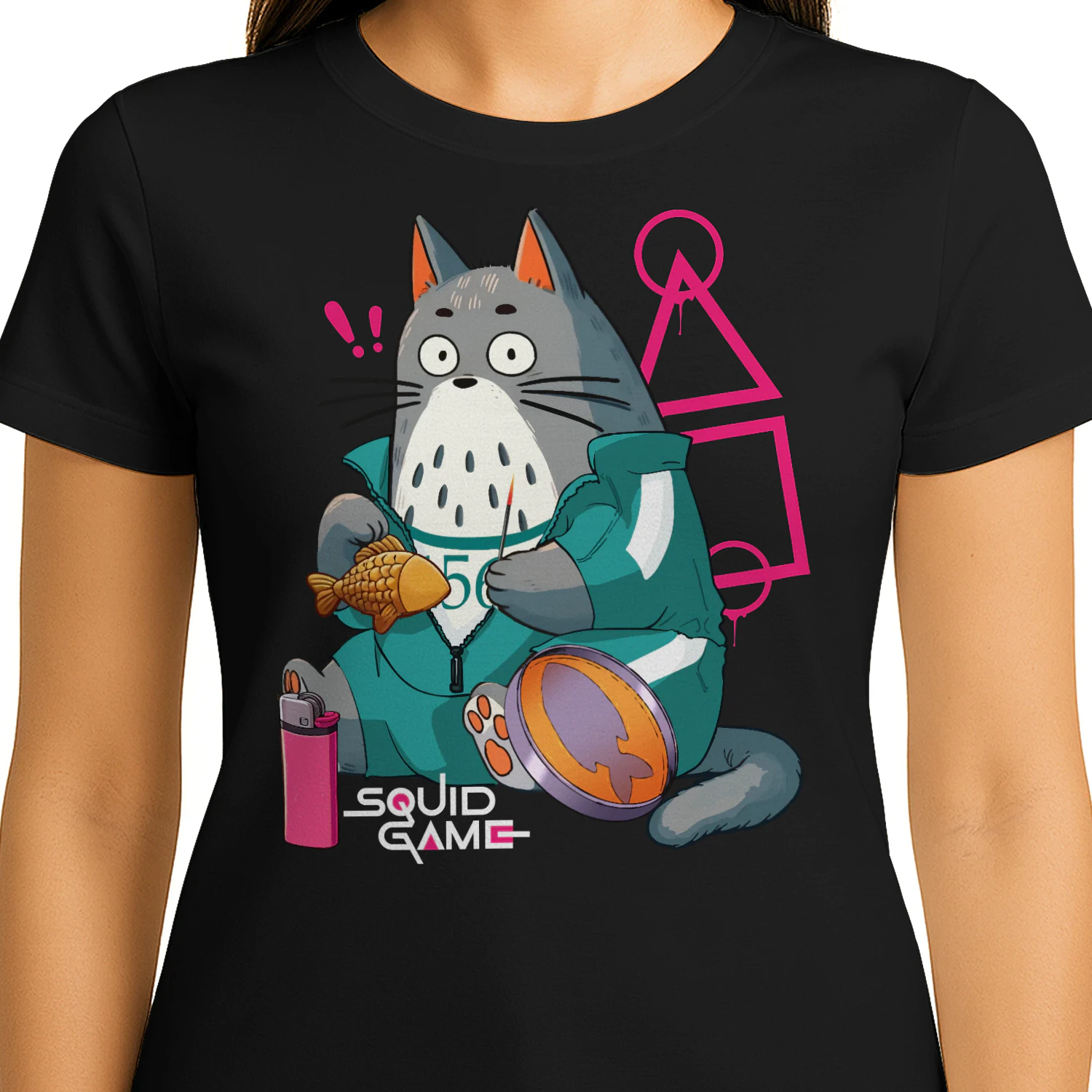 Kawaii Cat Dalgona Candy T-Shirt, Cute Survival Game Gamer Shirt, Korean Candy Cat Gift 🐱🍬 Shop Today!