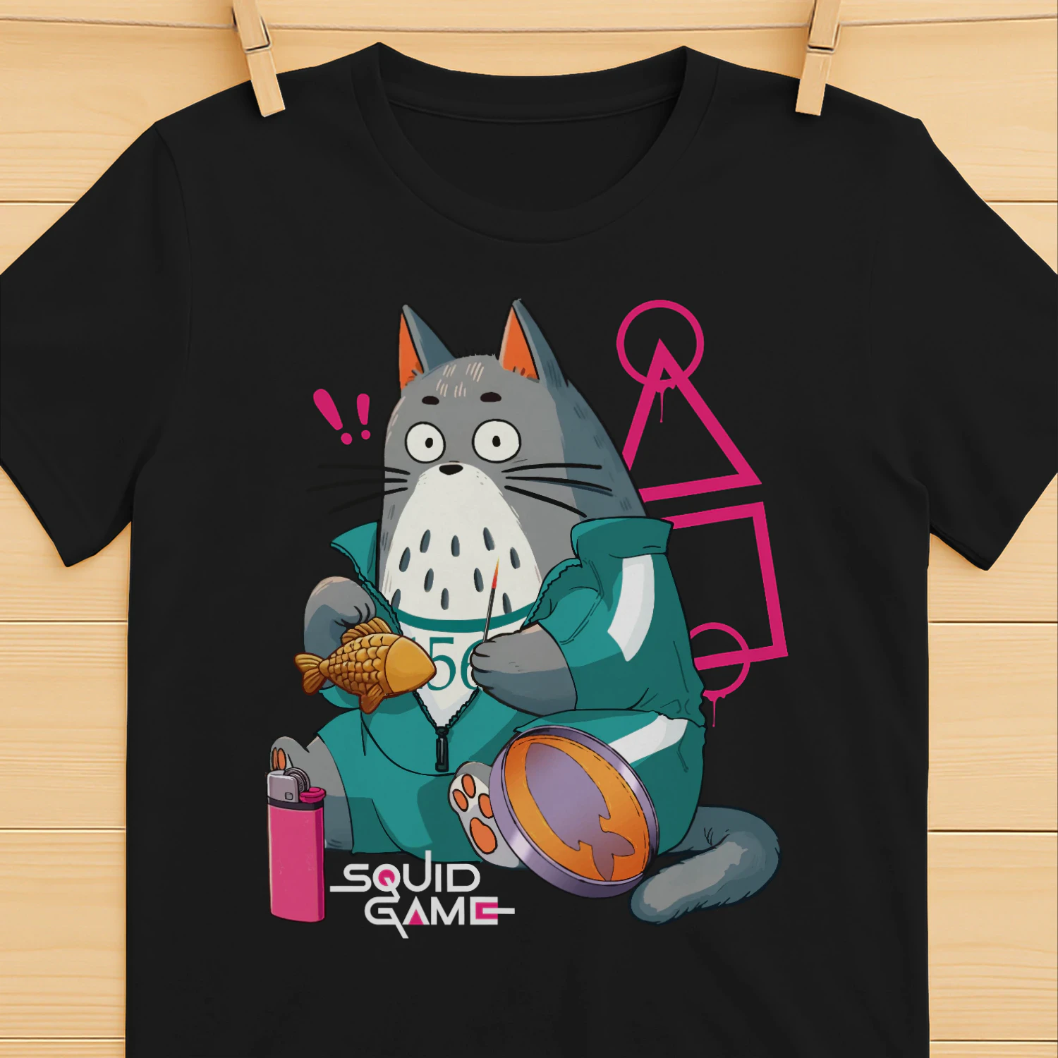Kawaii Cat Dalgona Candy T-Shirt, Cute Survival Game Gamer Shirt, Korean Candy Cat Gift 🐱🍬 Shop Today!