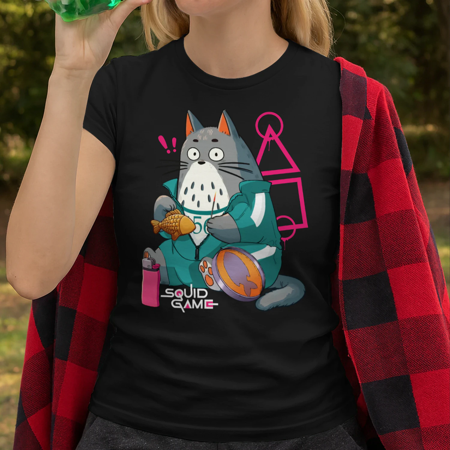 Kawaii Cat Dalgona Candy T-Shirt, Cute Survival Game Gamer Shirt, Korean Candy Cat Gift 🐱🍬 Shop Today!