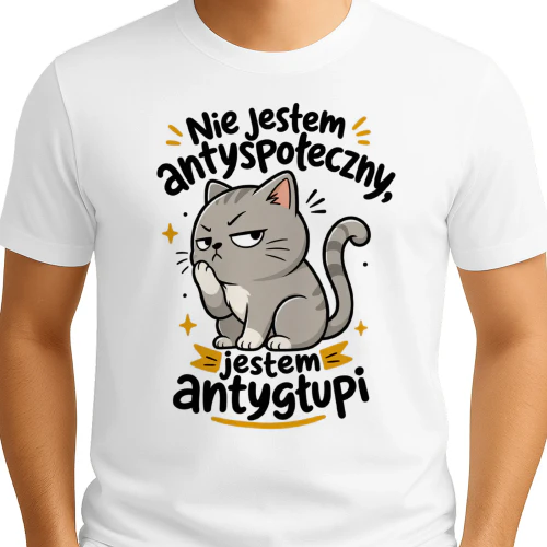 Koszulka Nie Jestem Antyspołeczn