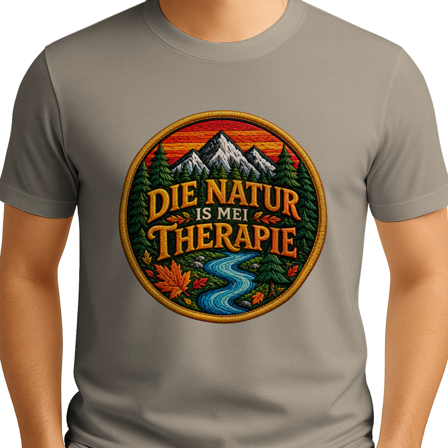 Erkunde Zelt Berge T-Shirt – Camping, Fluss, Outdoor