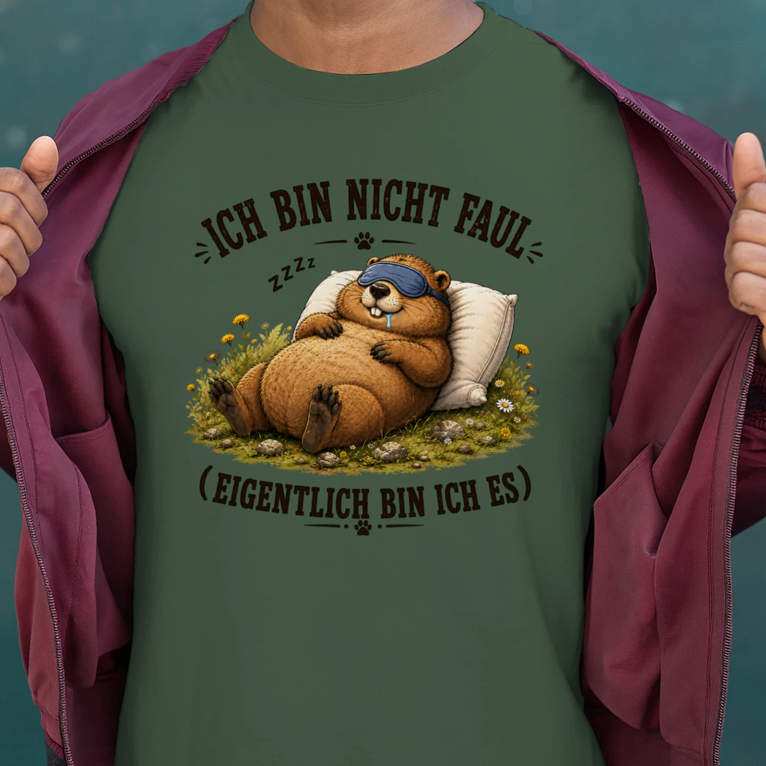 Ich Bin Nicht Faul – Eigentlich Bin Ich Es | Lustiges Murmeltier Schlafen