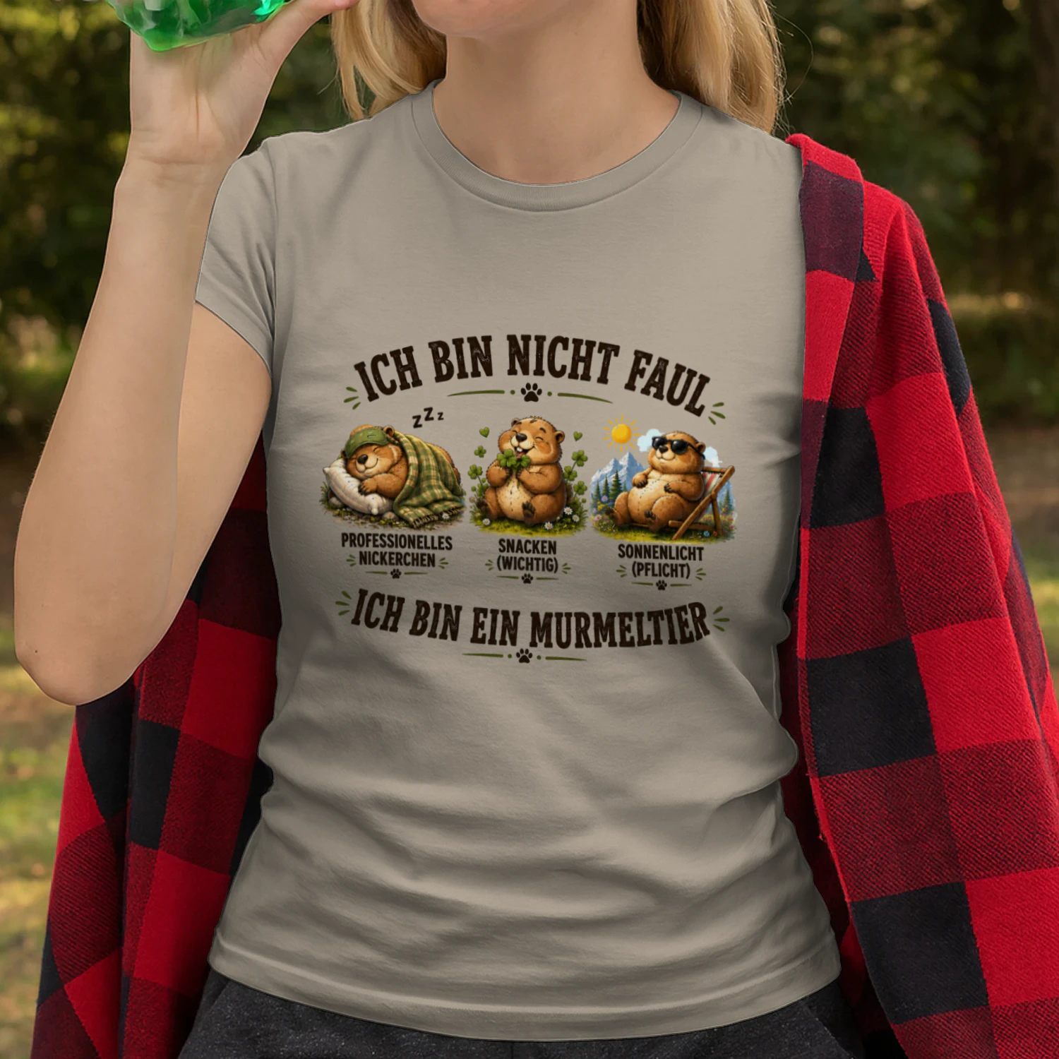Ich bin nicht faul – Ich bin ein Murmeltier | Lustiges Murmeltier T-Shirt