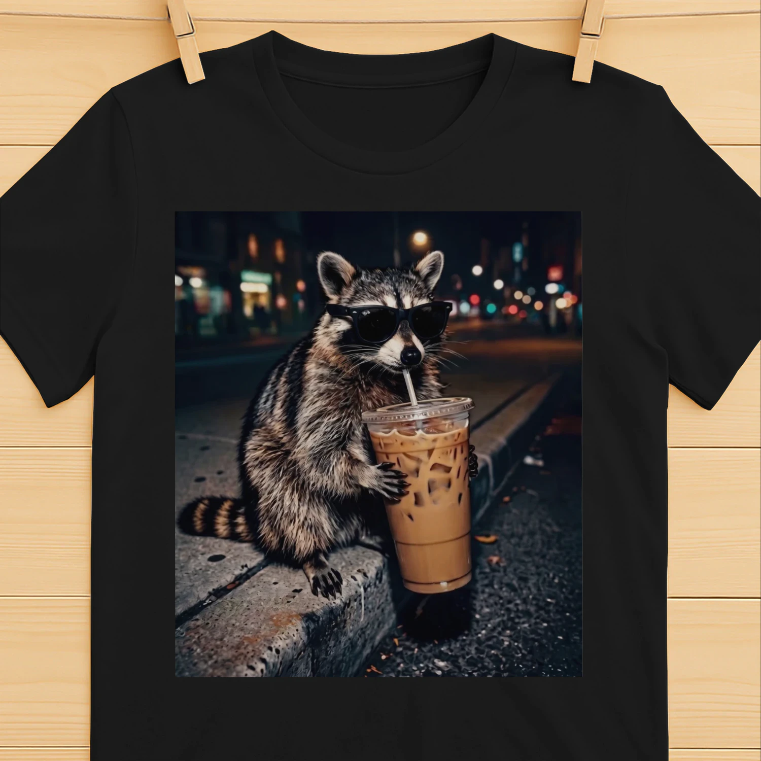 Racoon Drink Coffe