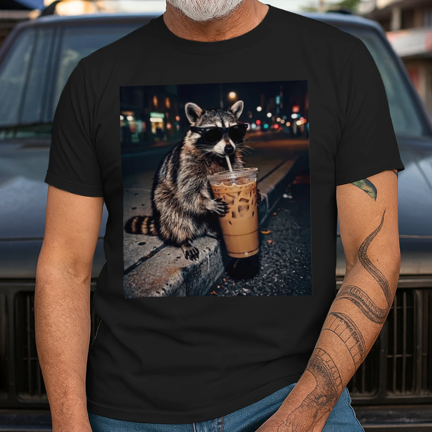 Racoon Drink Coffe