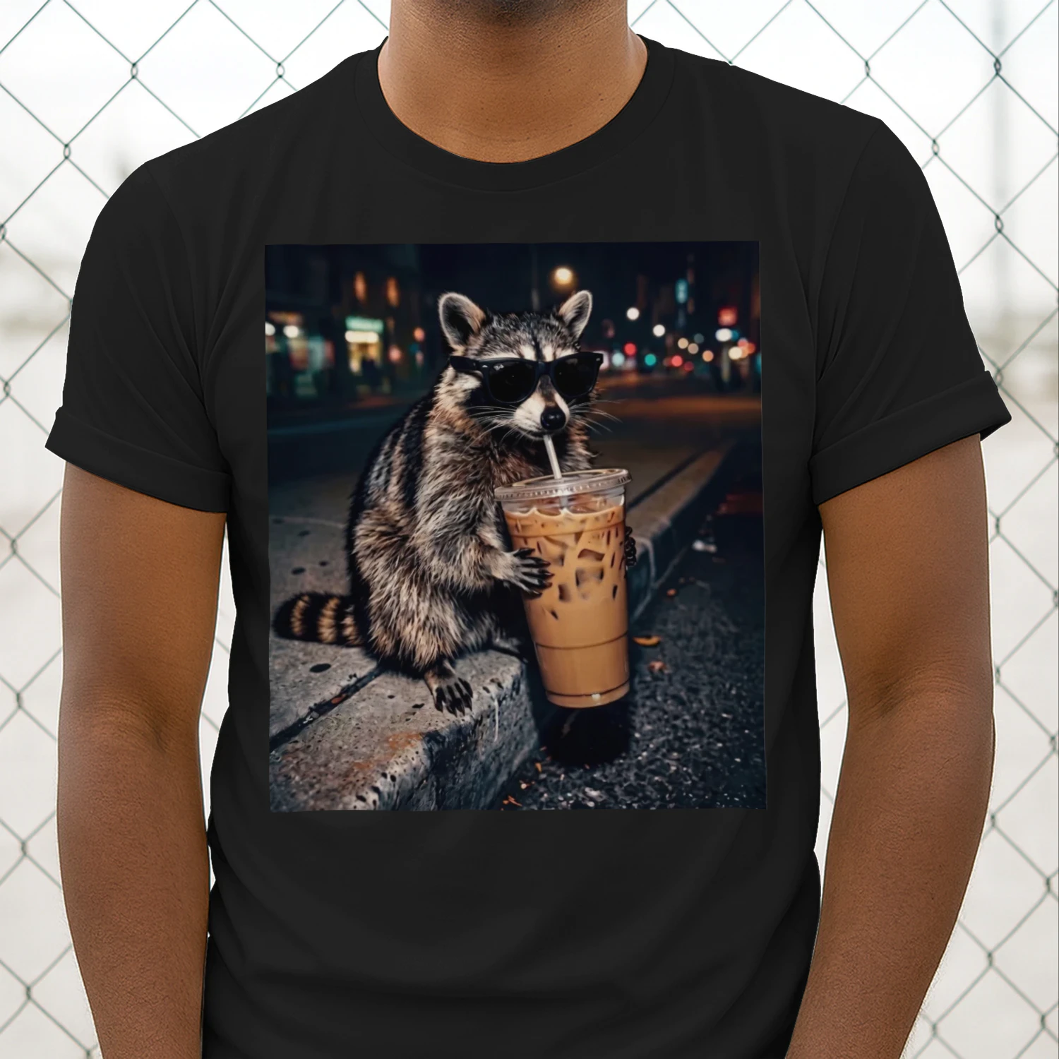 Racoon Drink Coffe