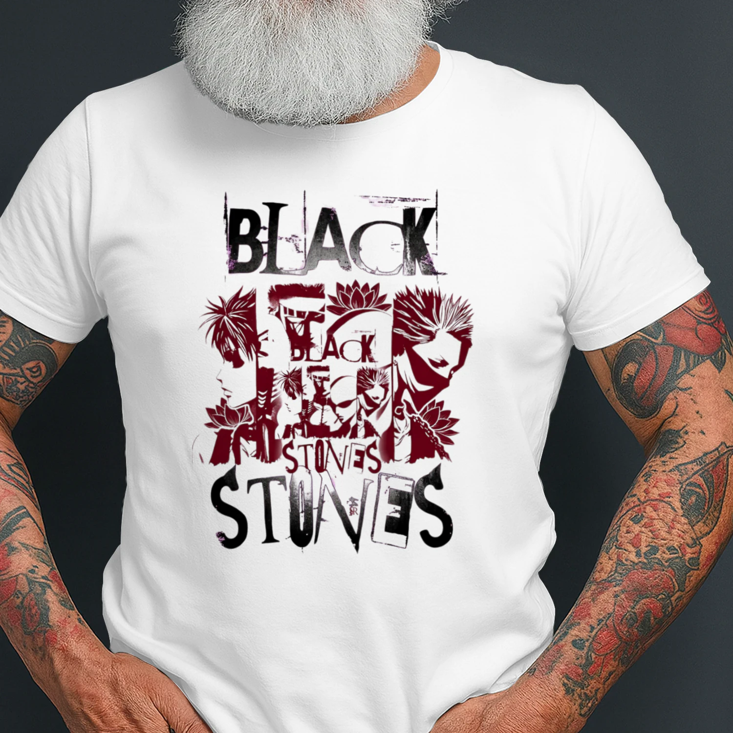 BLACK STONES T-Shirt – NANA Anime Vintage Punk Rock & Grunge Graphic Tee