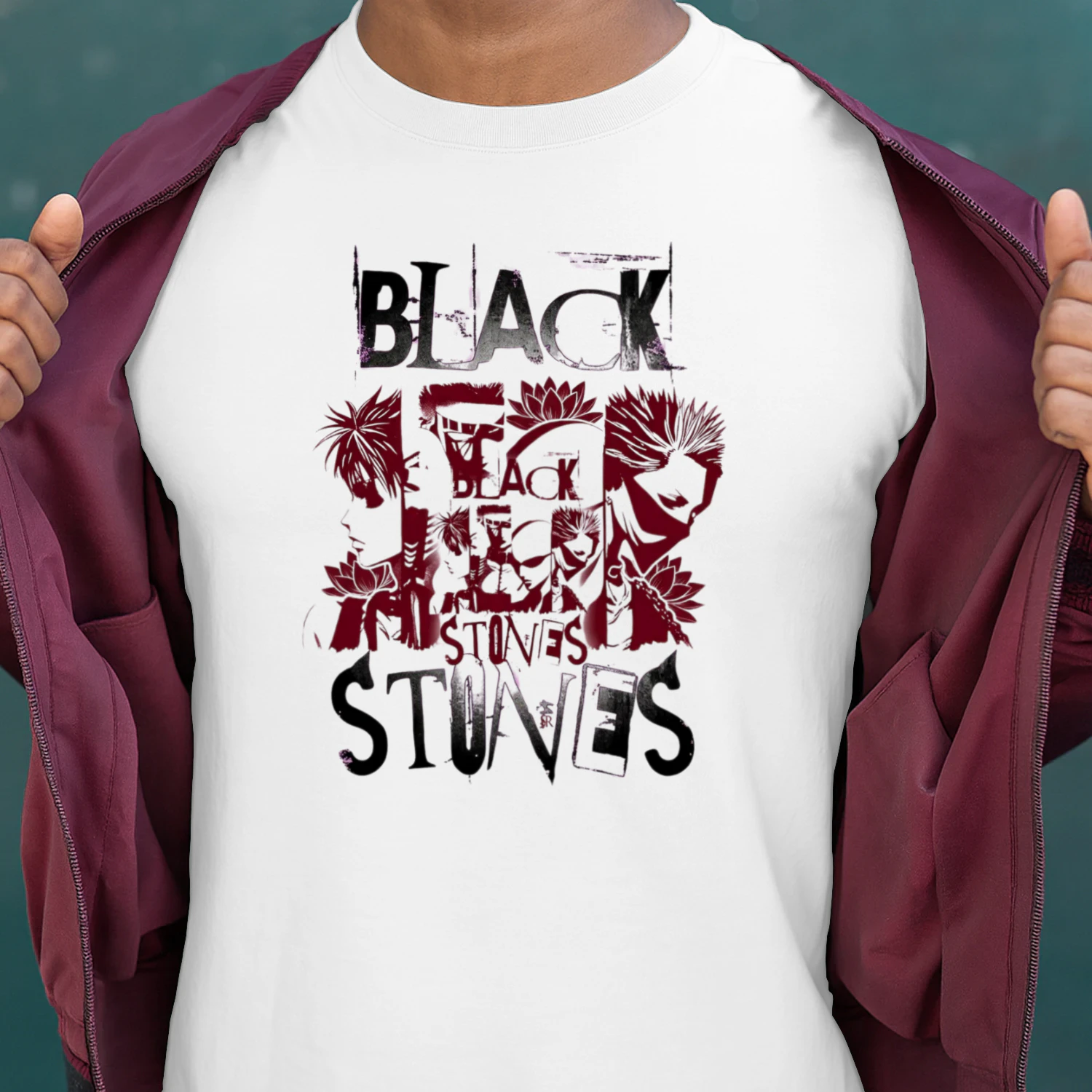 BLACK STONES T-Shirt – NANA Anime Vintage Punk Rock & Grunge Graphic Tee