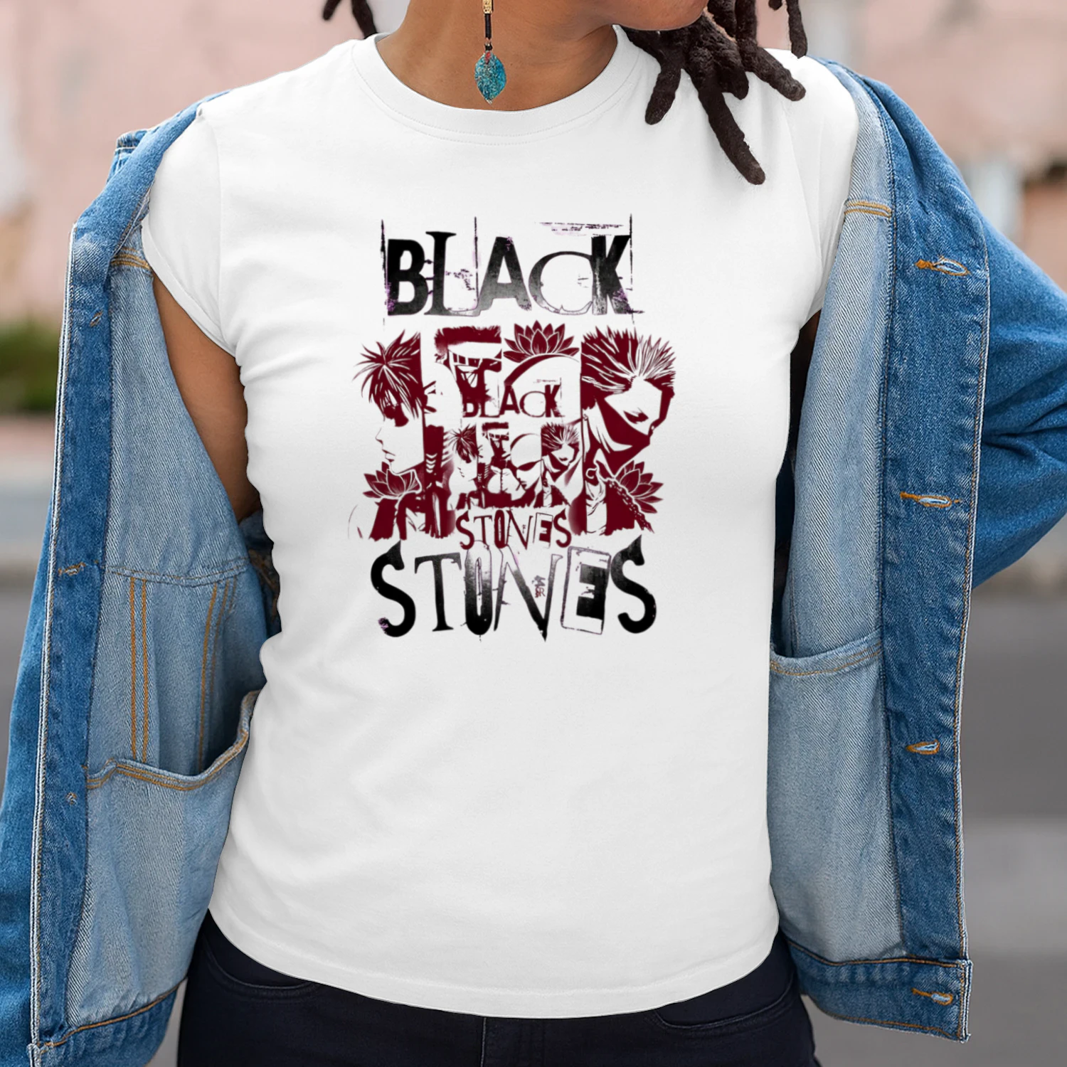 BLACK STONES T-Shirt – NANA Anime Vintage Punk Rock & Grunge Graphic Tee
