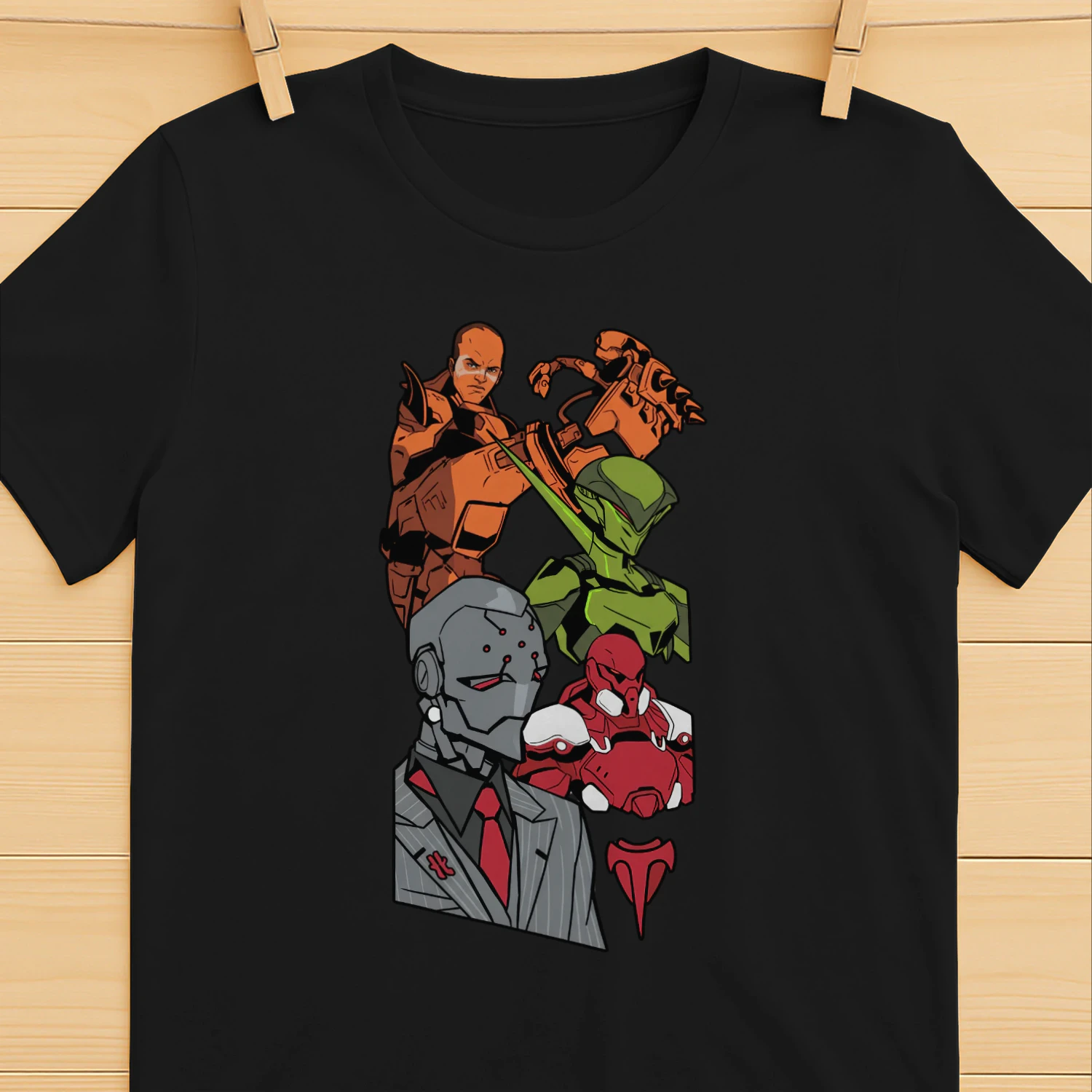 Official Overwatch Talon Graphic T-Shirt – Black Gaming Tee
