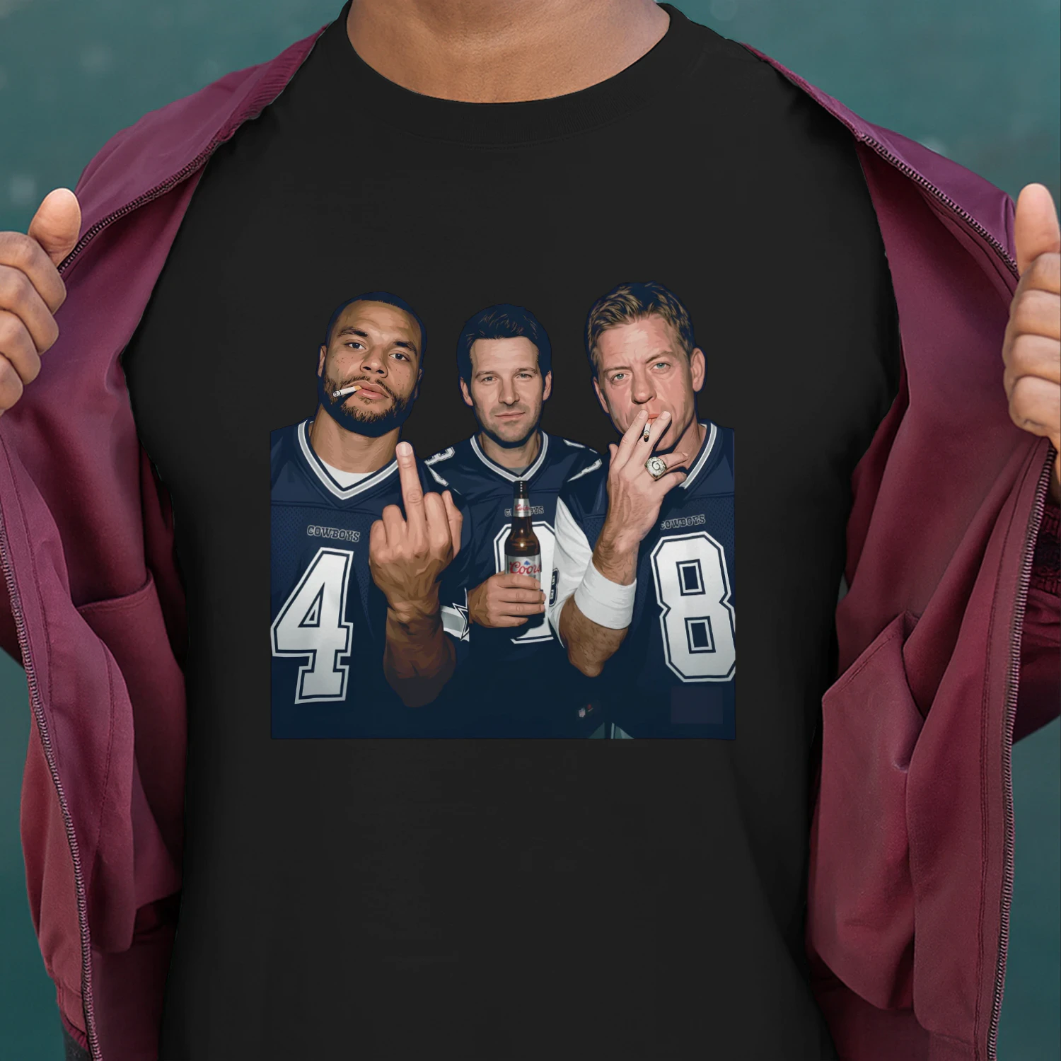 Dallas Cowboys Legends T-Shirt - Nova Vintage Graphic Tee
