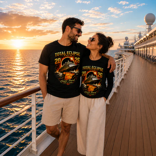 Totality Eclipse Solar Eclipse Spain 2026 Cruise Matching Family 