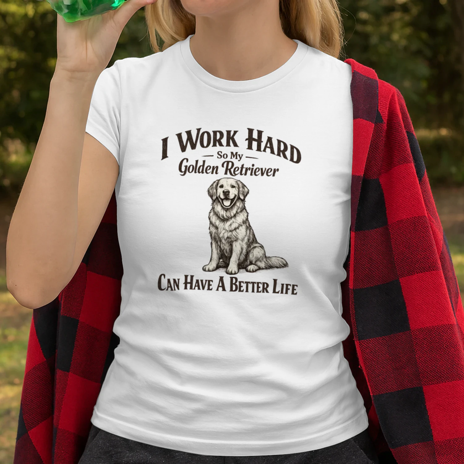 I Work Hard So My Golden Retriever Can Have A Better Life | Vintage Dog Mom T-Shirt