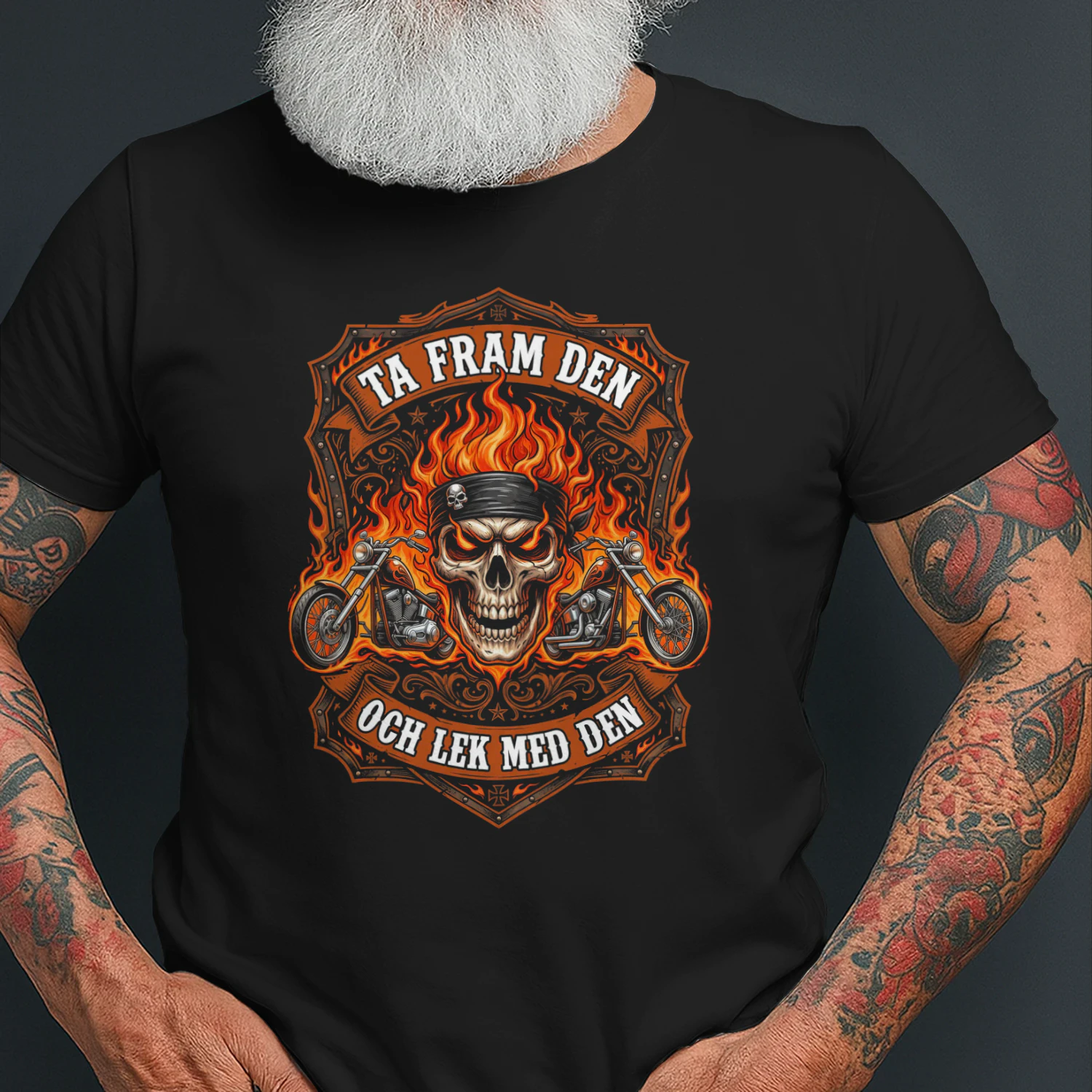 Flame Skull Chopper