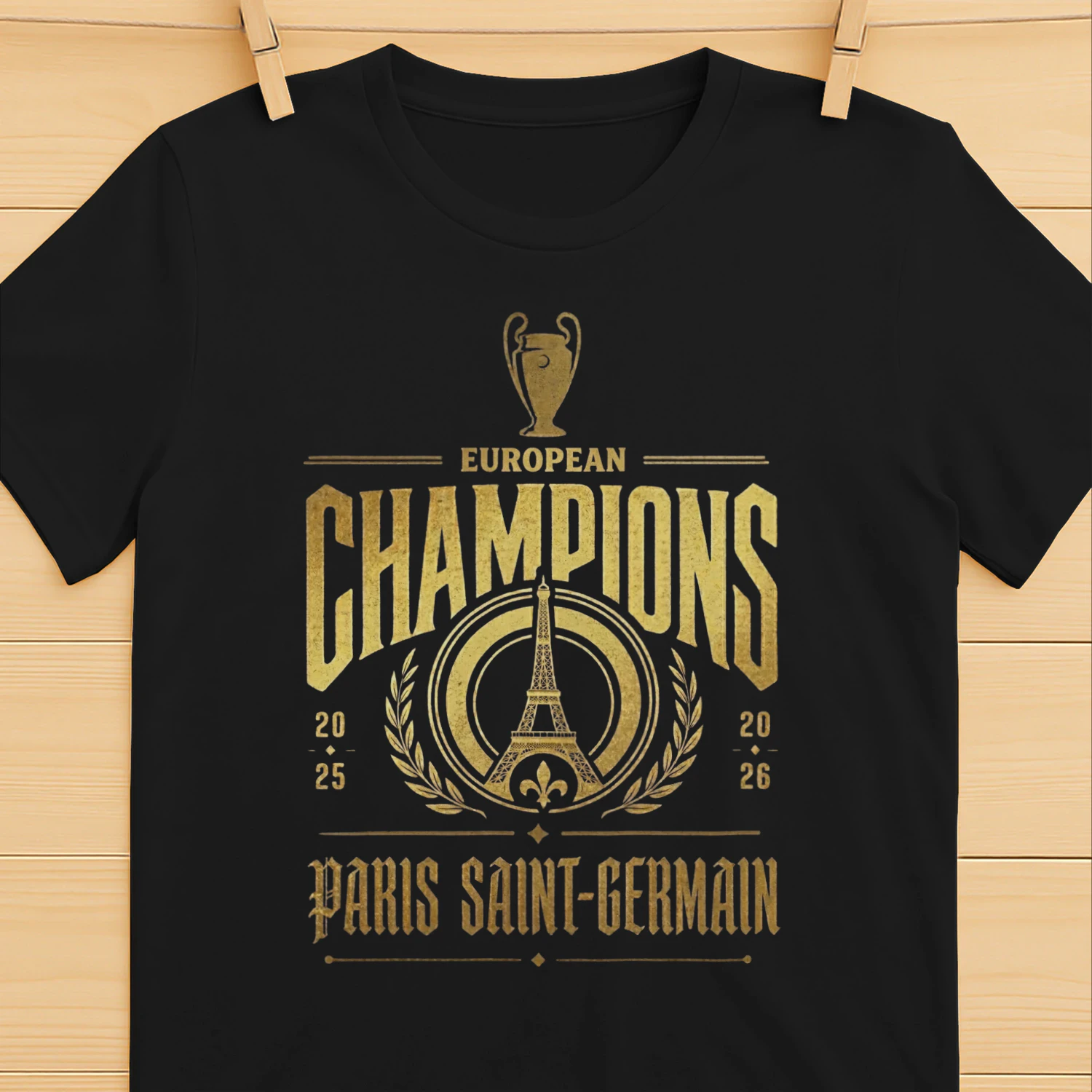 PSG European Champions 2026 T-Shirt