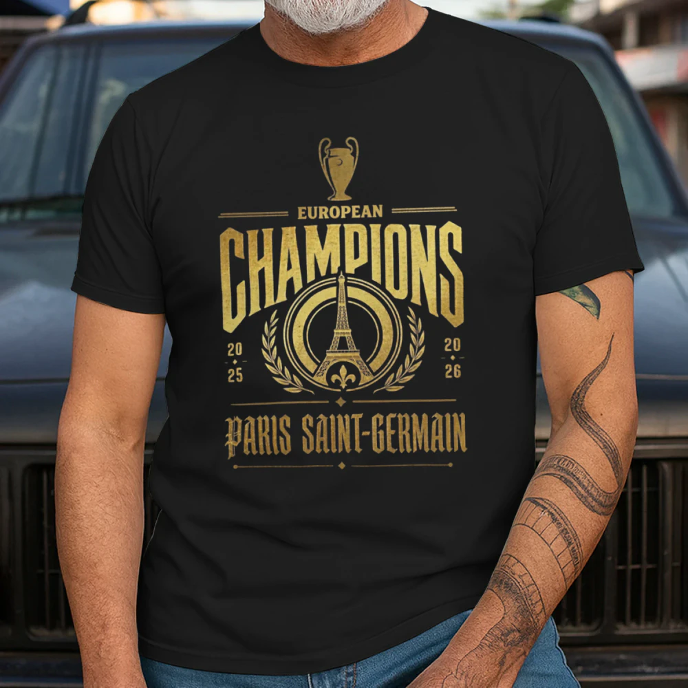 PSG European Champions 2026 T-Shirt