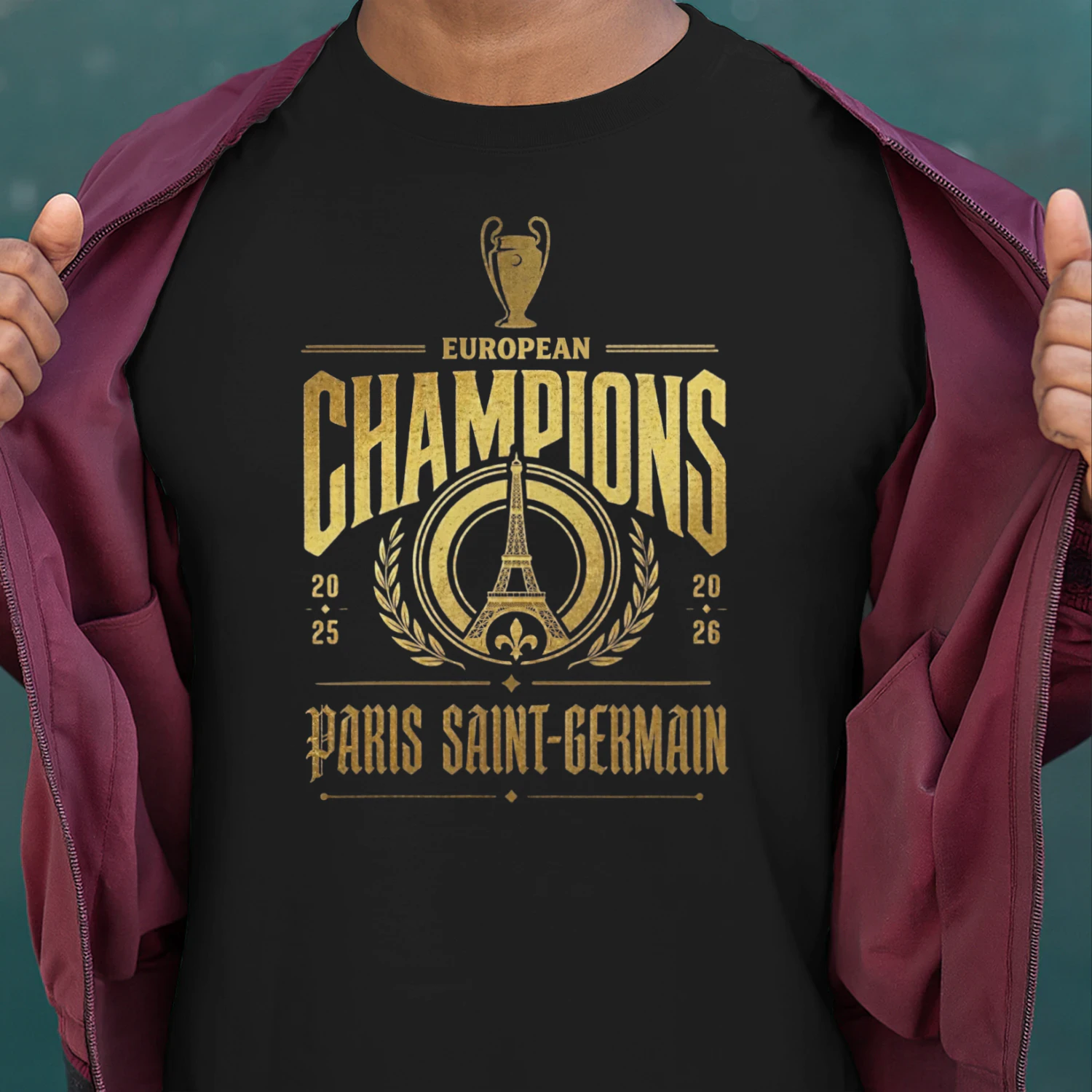 PSG European Champions 2026 T-Shirt