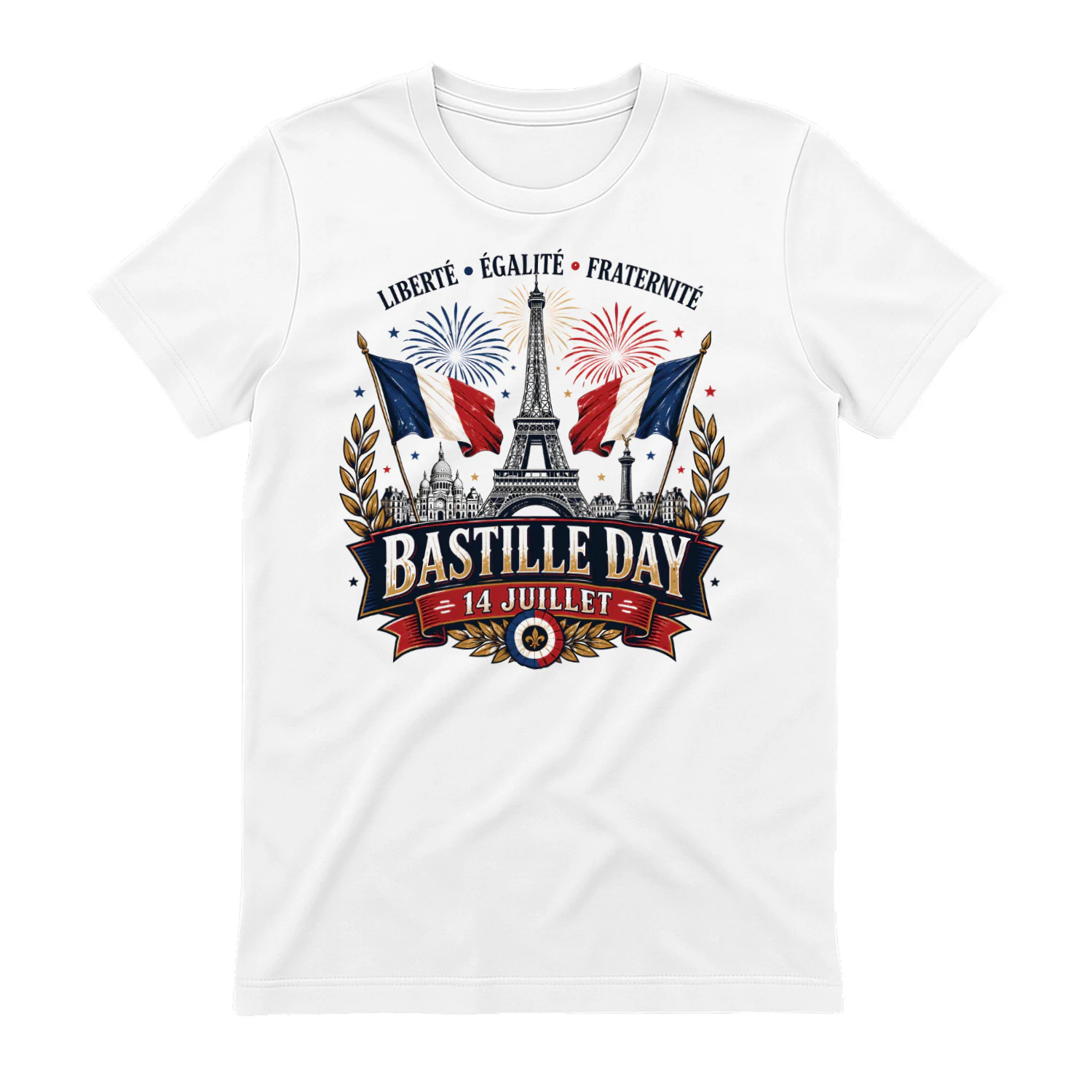 France Bastille Day 14 Juillet Design Graphic