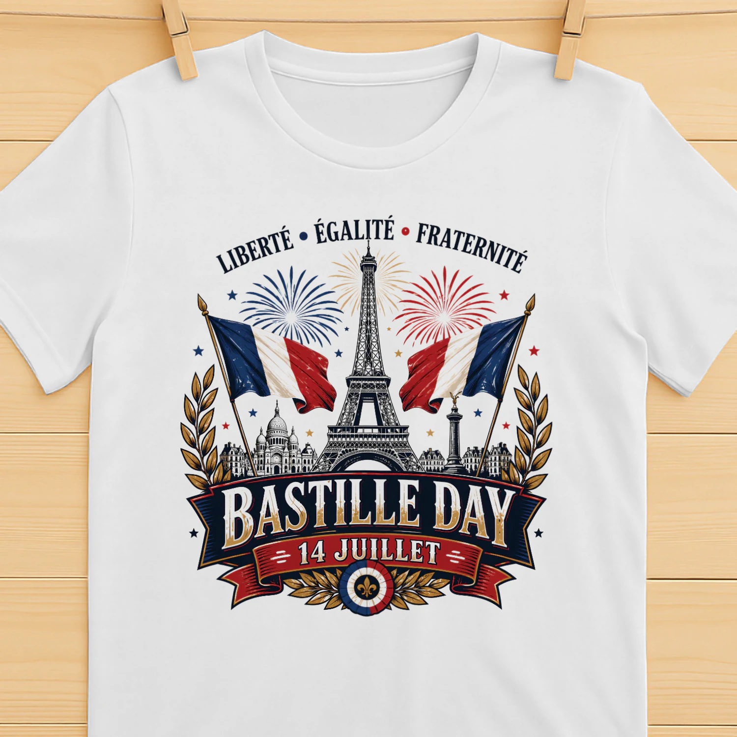 France Bastille Day 14 Juillet Design Graphic