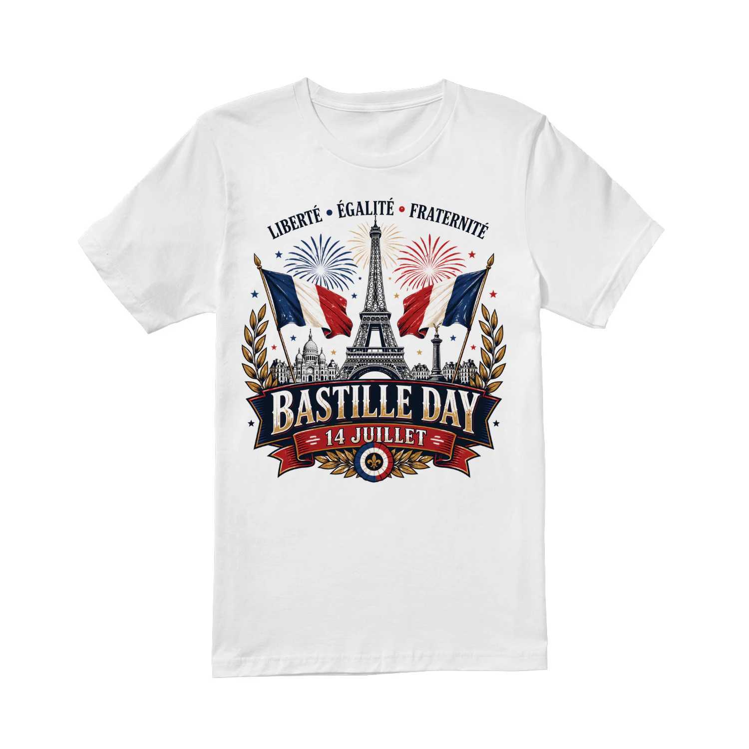France Bastille Day 14 Juillet Design Graphic