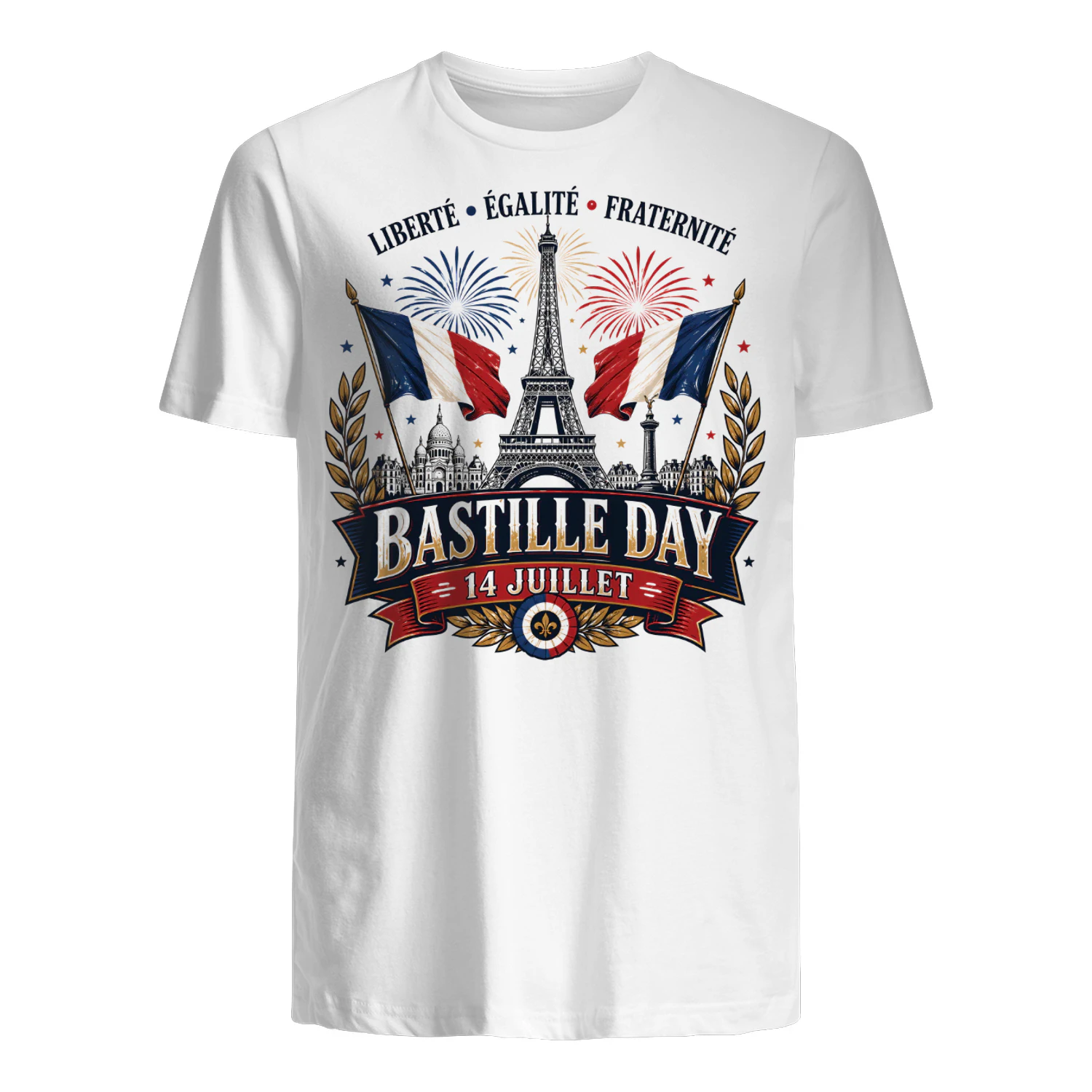 France Bastille Day 14 Juillet Design Graphic