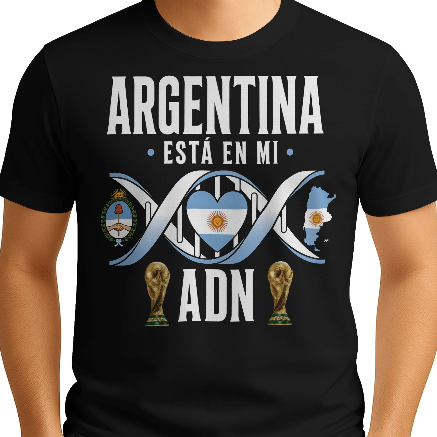 Argentina Está En Mi ADN - World Cup Soccer DNA Graphic