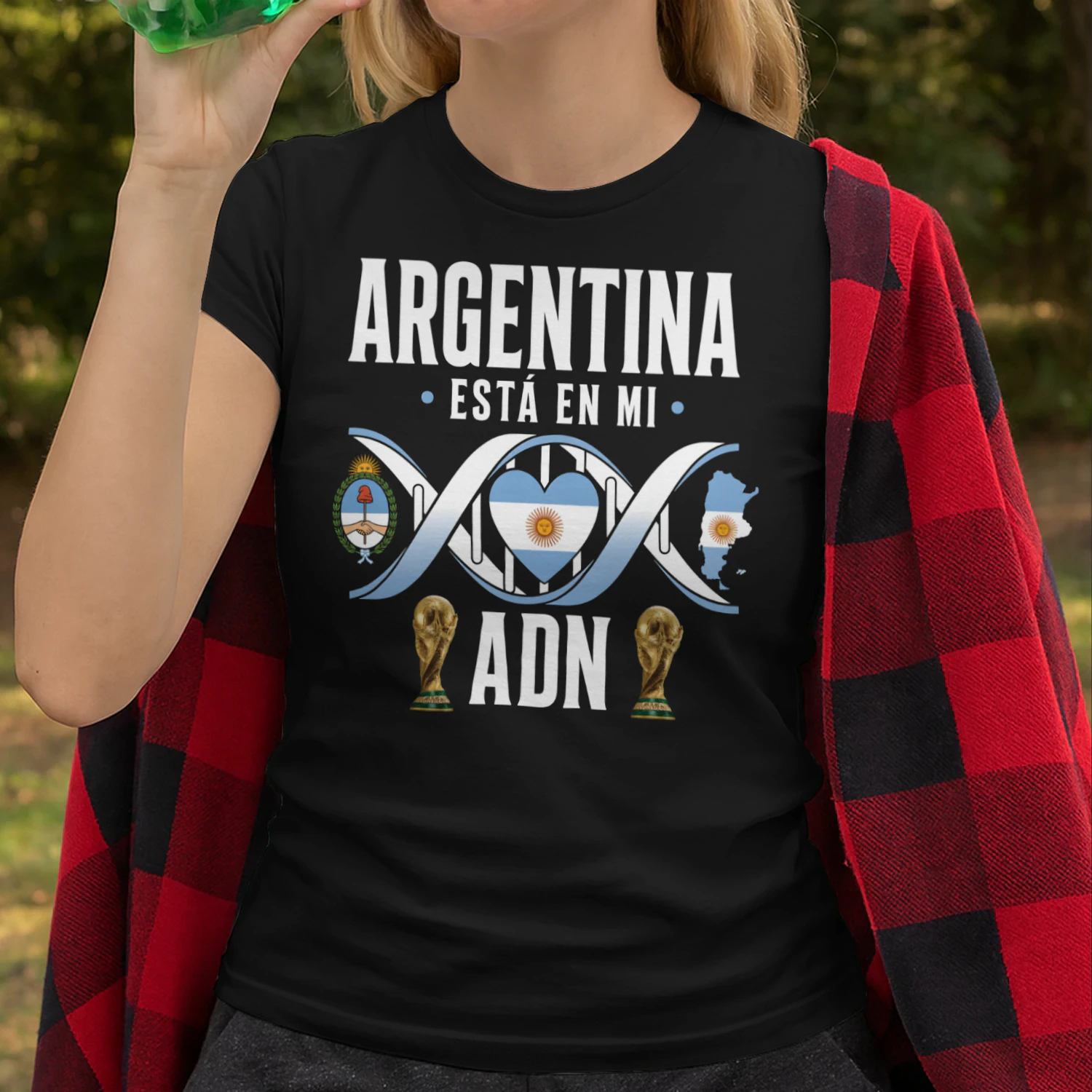 Argentina Está En Mi ADN - World Cup Soccer DNA Graphic