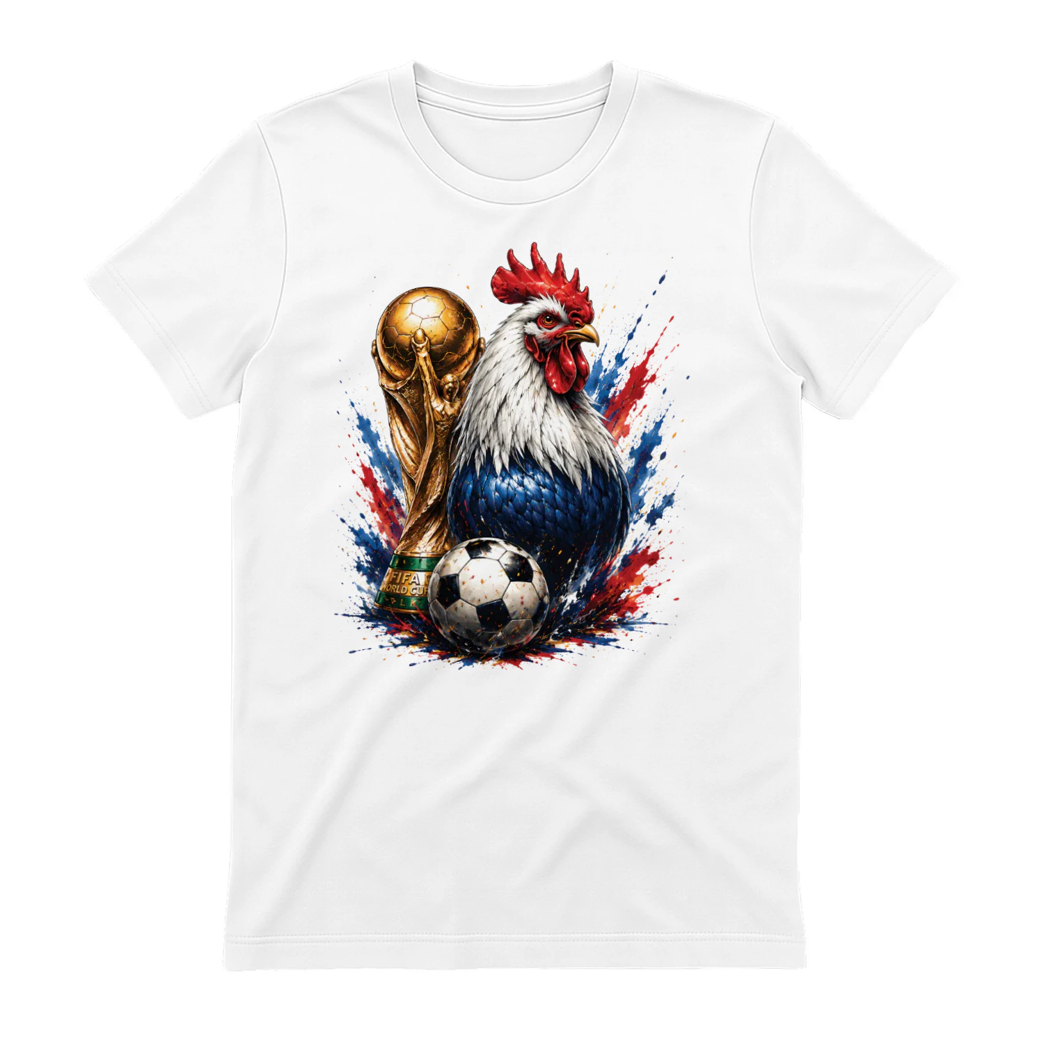 France World Cup Rooster Shirt, Le Coq Soccer T-Shirt, French Football Fan Tee, World Cup Supporter Gift, Red Blue White Rooster Graphic Tee