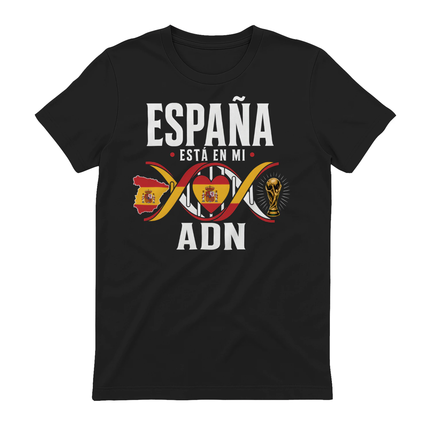 España Está En Mi ADN Shirt, Spain DNA T-Shirt, Spanish Flag Tee, Spain Football Fan Shirt, World Cup Soccer Shirt, Patriotic Spain Gift
