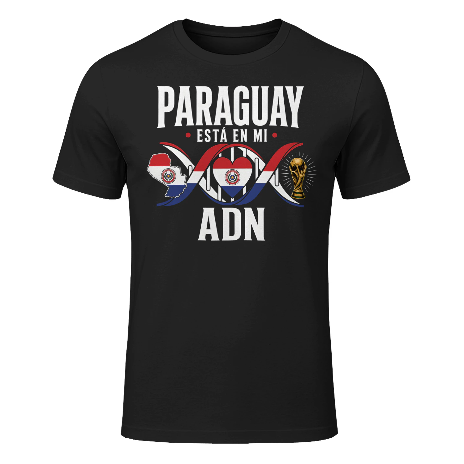 Paraguay Está En Mi ADN, Paraguay DNA, Paraguayan Flag Tee, Paraguay World Cup Fan, Soccer Lover Gift, Patriotic Football Tee