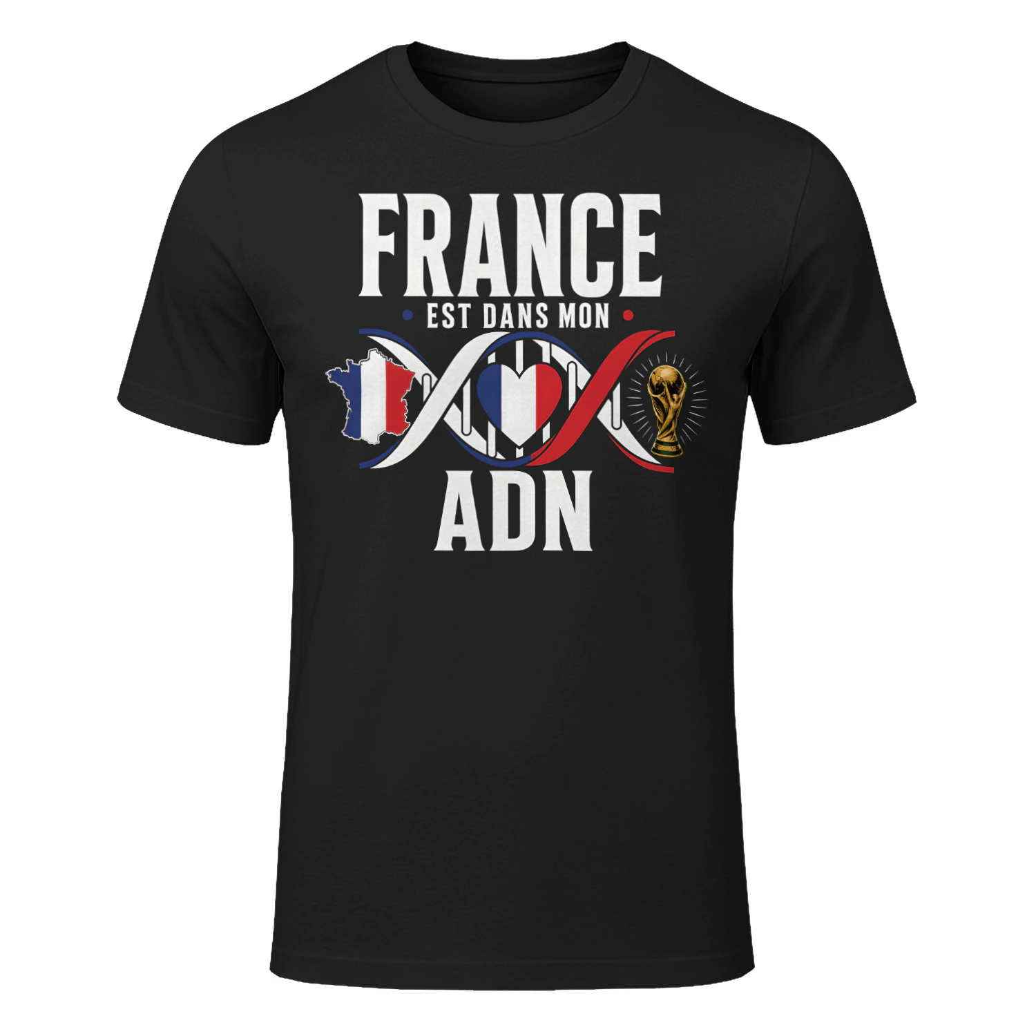 France Est Dans Mon ADN Shirt, French DNA T-Shirt, France Flag Tee, French Football Fan Shirt, World Cup Soccer Shirt, Patriotic France Gift