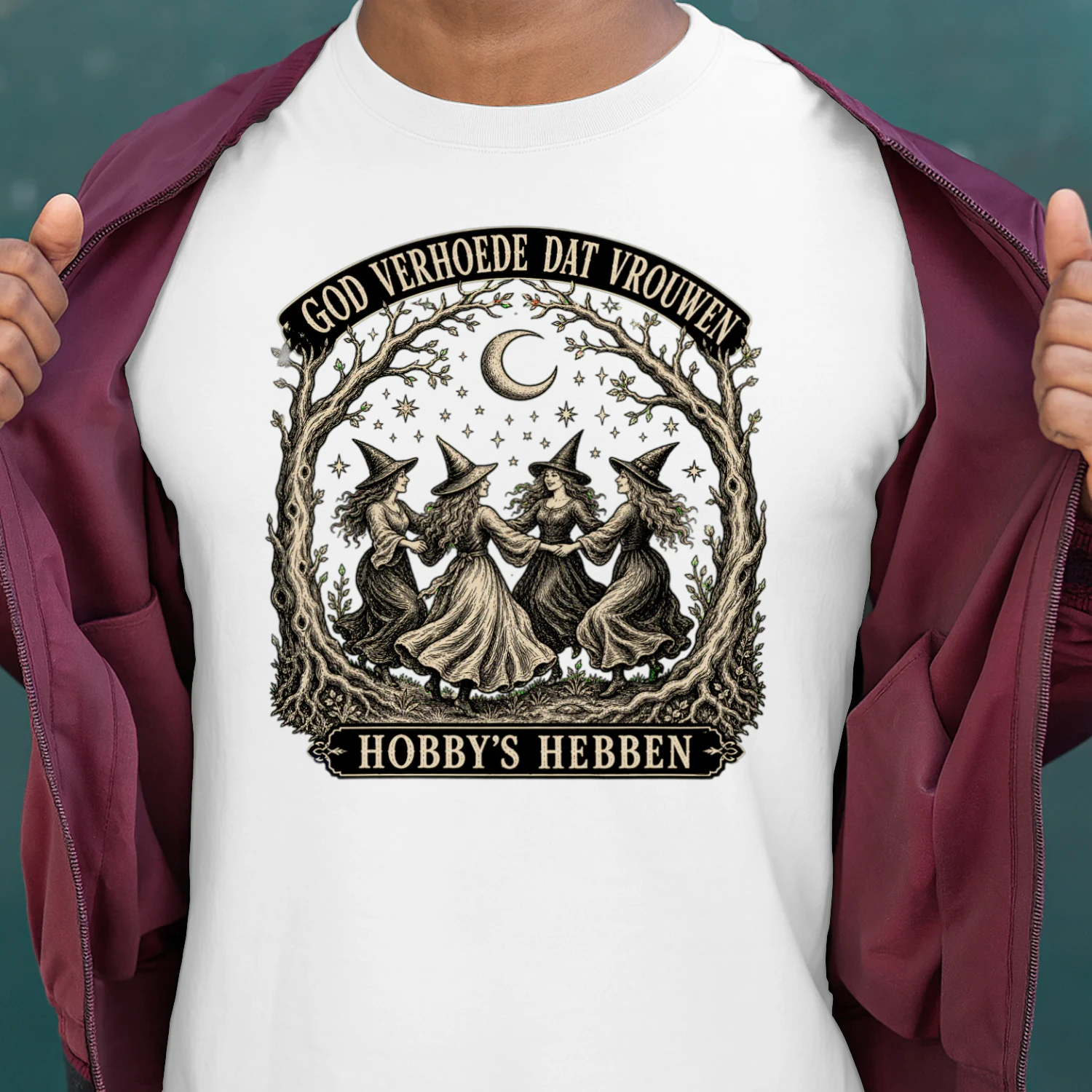 Heksen T-shirt God Verhoede Dat Vrouwen Hobby's Hebben