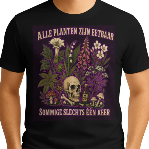 Dark Botanical Skull