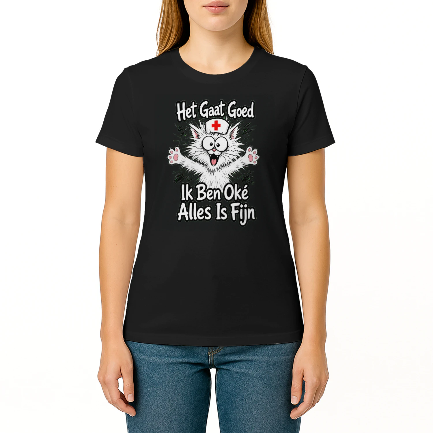 Het Gaat Goed Ik Ben Oké – Grappig Verpleegkundige T-shirt