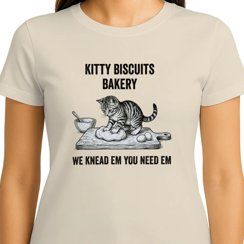 Kitty Biscuits Bakery funny cat shirt