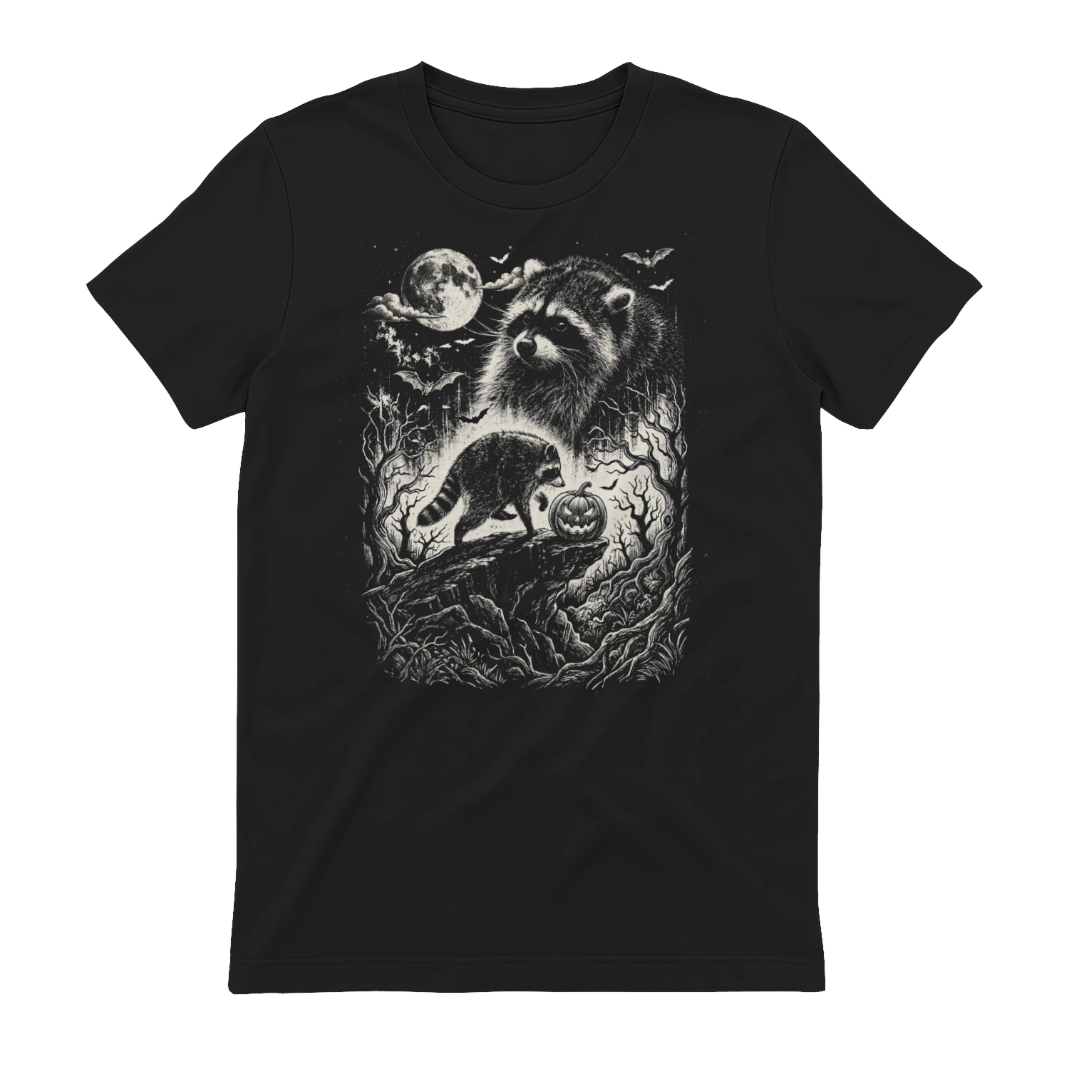 Spooky Raccoon Halloween T-Shirt