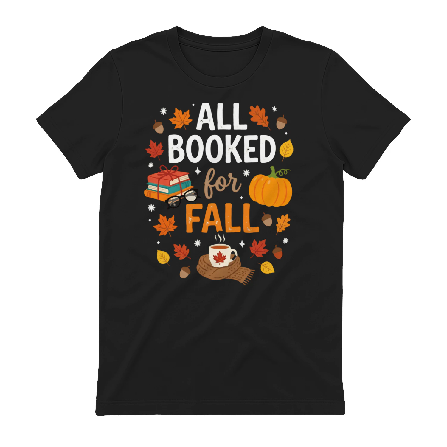 All Booked for Fall – Cozy Autumn Book Lover Design