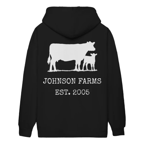 Custom Cow And Calf Farm Custom Farmer Gifts Backside (All)