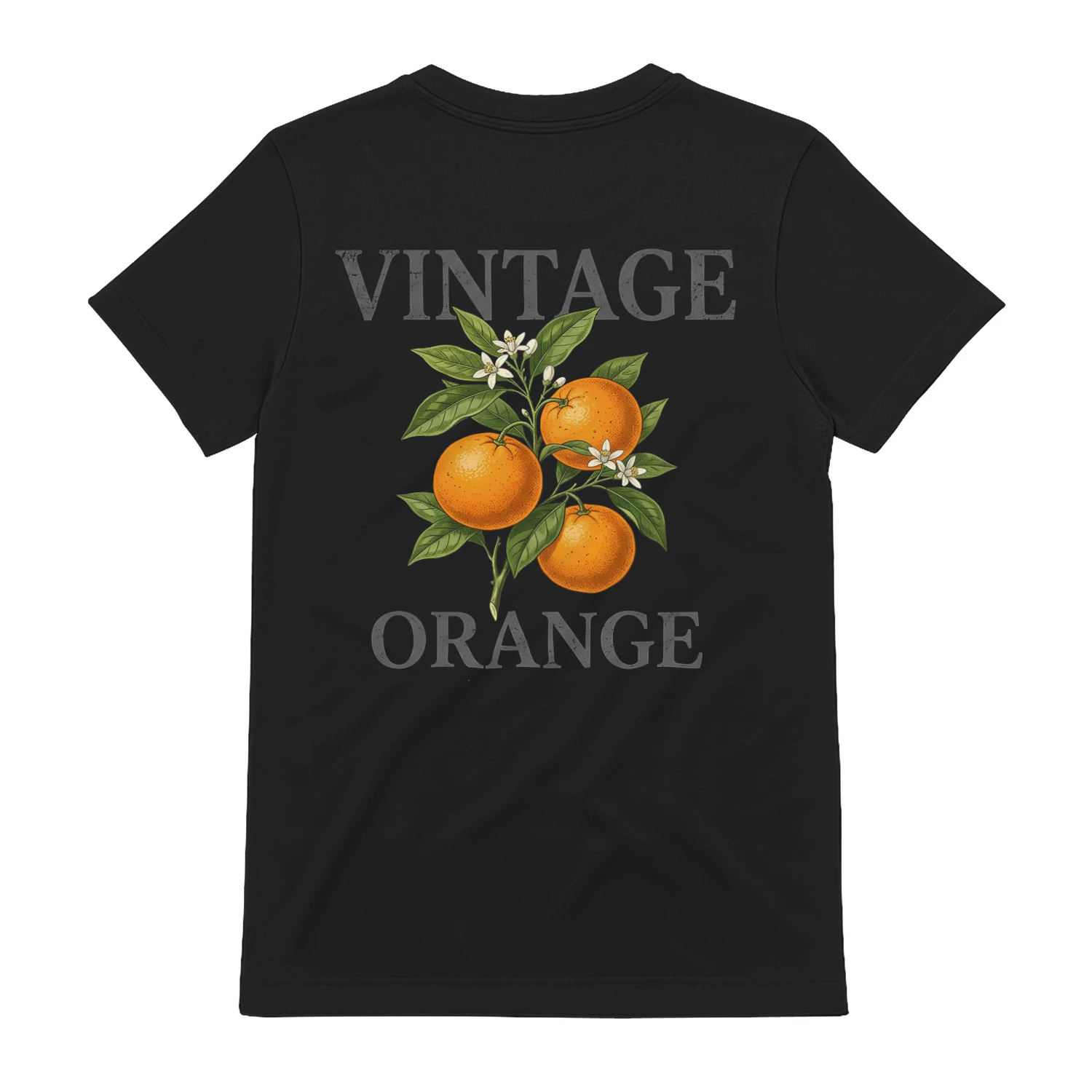 Vintage Orange Vintage Orange Branch Botanical Art T-Shirt