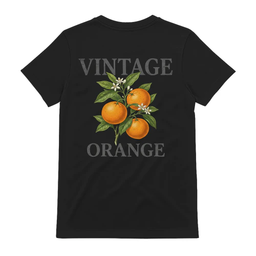 Vintage Orange Vintage Orange Branch Botanical Art T-Shirt