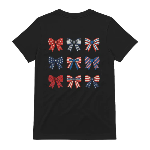 Patriotic Bows American Flag Bows Patriotic Decor T-Shirt
