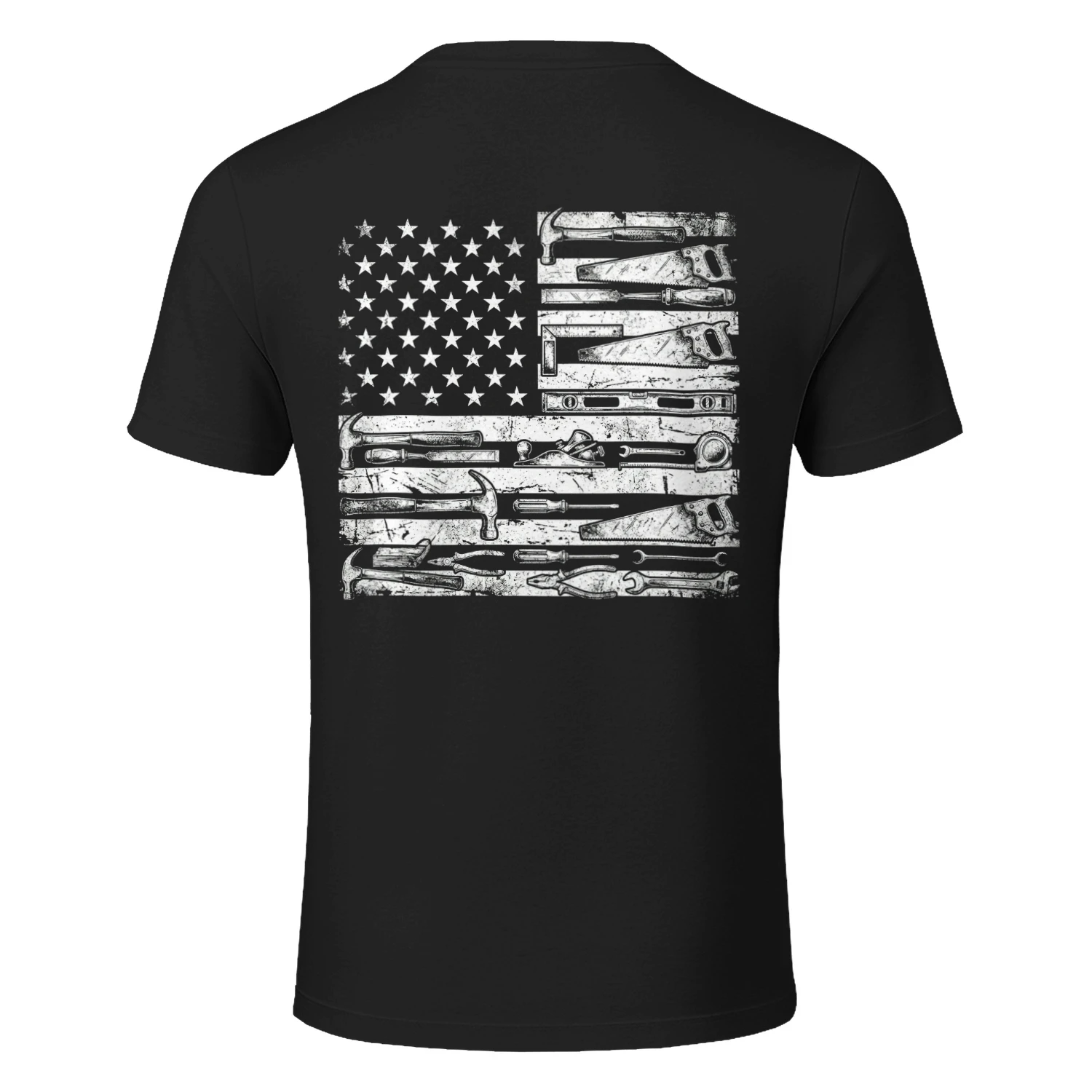 Patriotic Tools Usa Tools Flag Skilled Trades T-Shirt