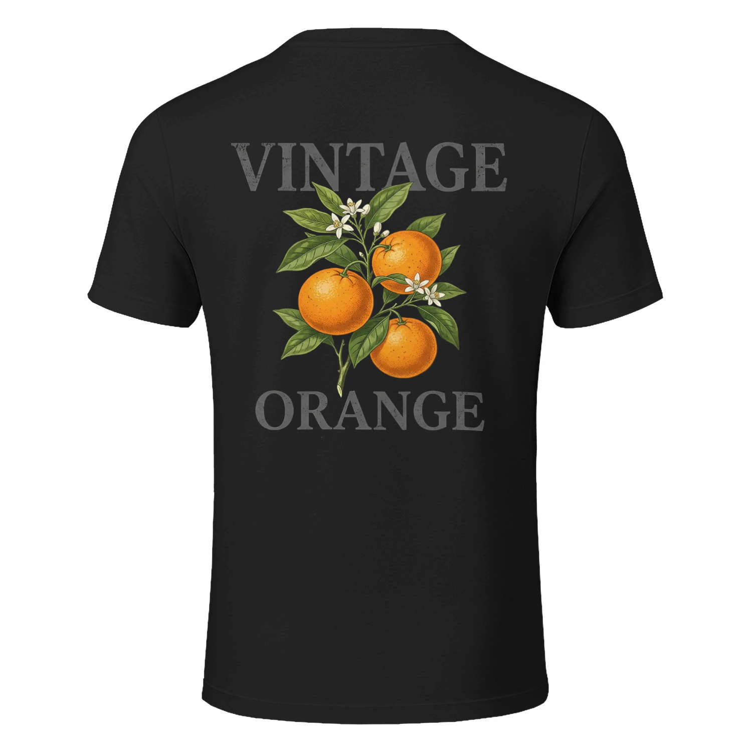 Vintage Orange Vintage Orange Branch Botanical Art T-Shirt