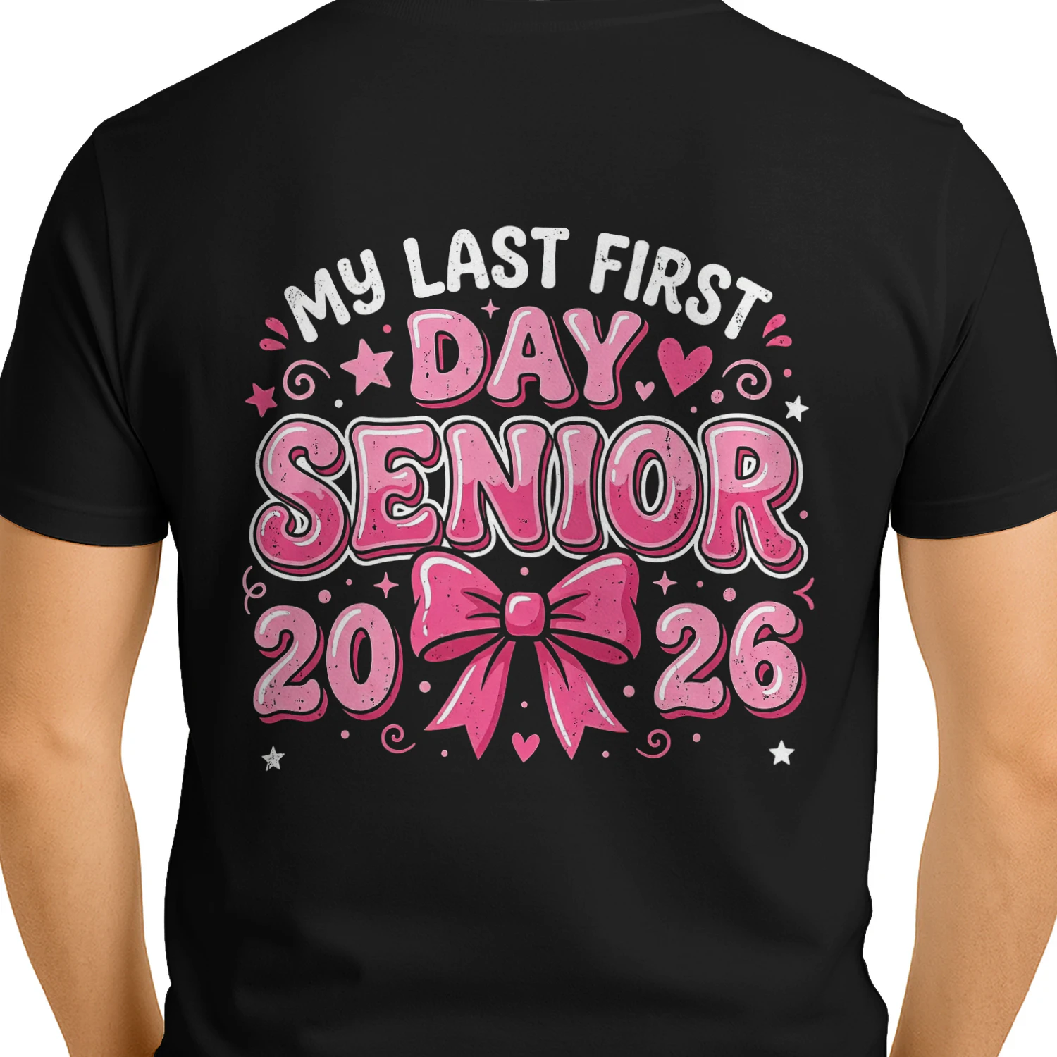 Senior 2026 Last First Day High School Senior T-Shirt