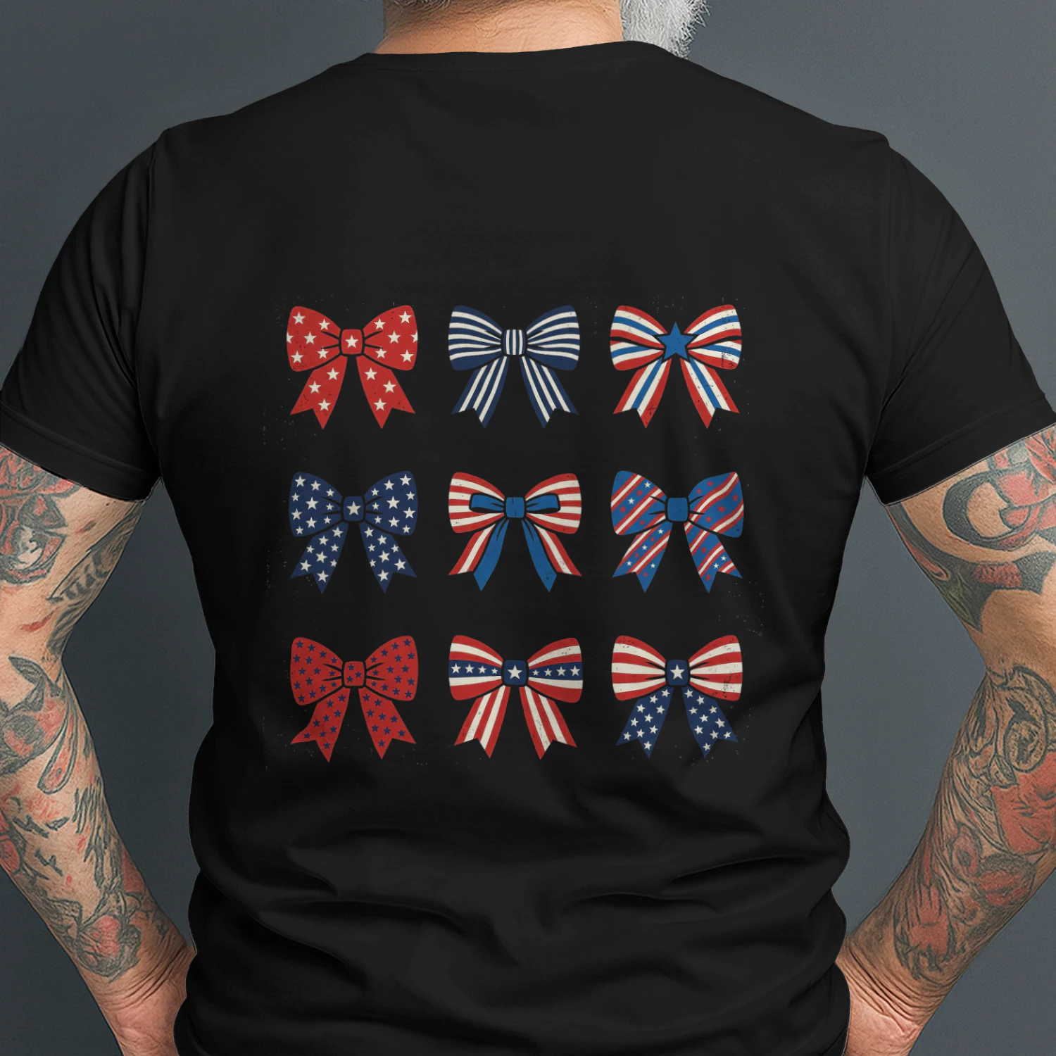 Patriotic Bows American Flag Bows Patriotic Decor T-Shirt