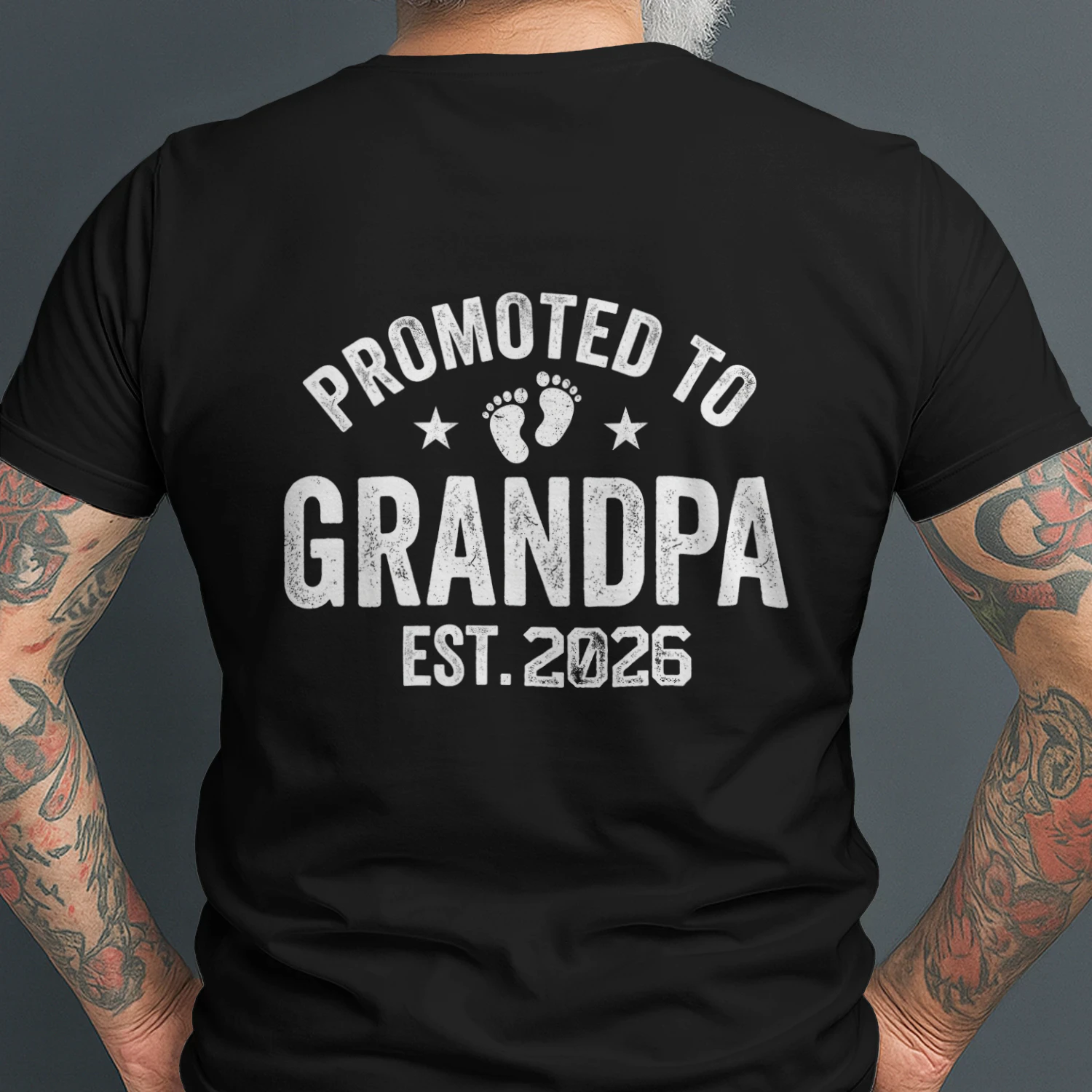 Promoted Grandpa Grandpa Est 2025 New Grandparents T-Shirt