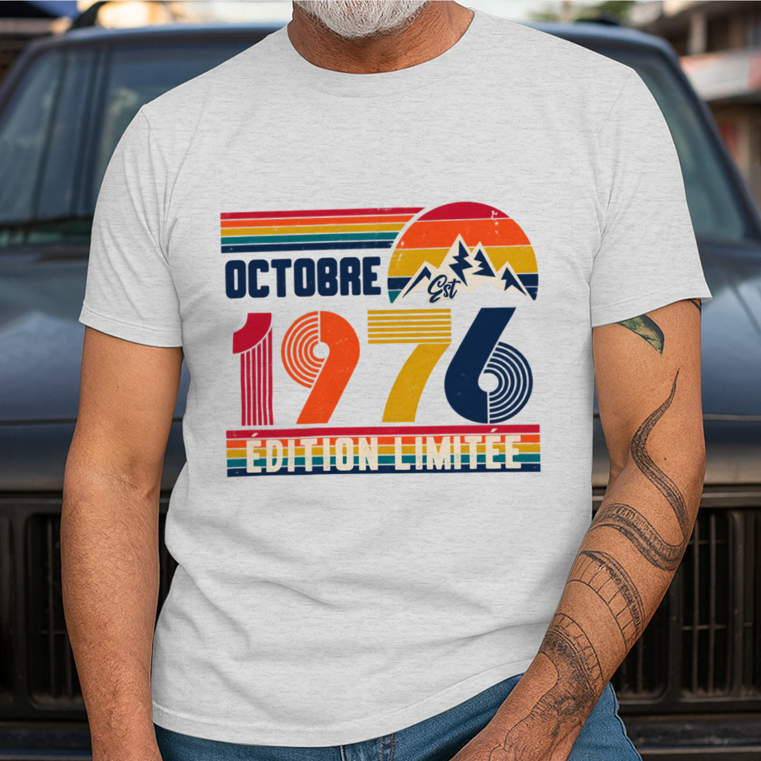 T-Shirt Octobre 1976 Vintage – Édition Limitée | Cadeau Anniversaire 50 Ans